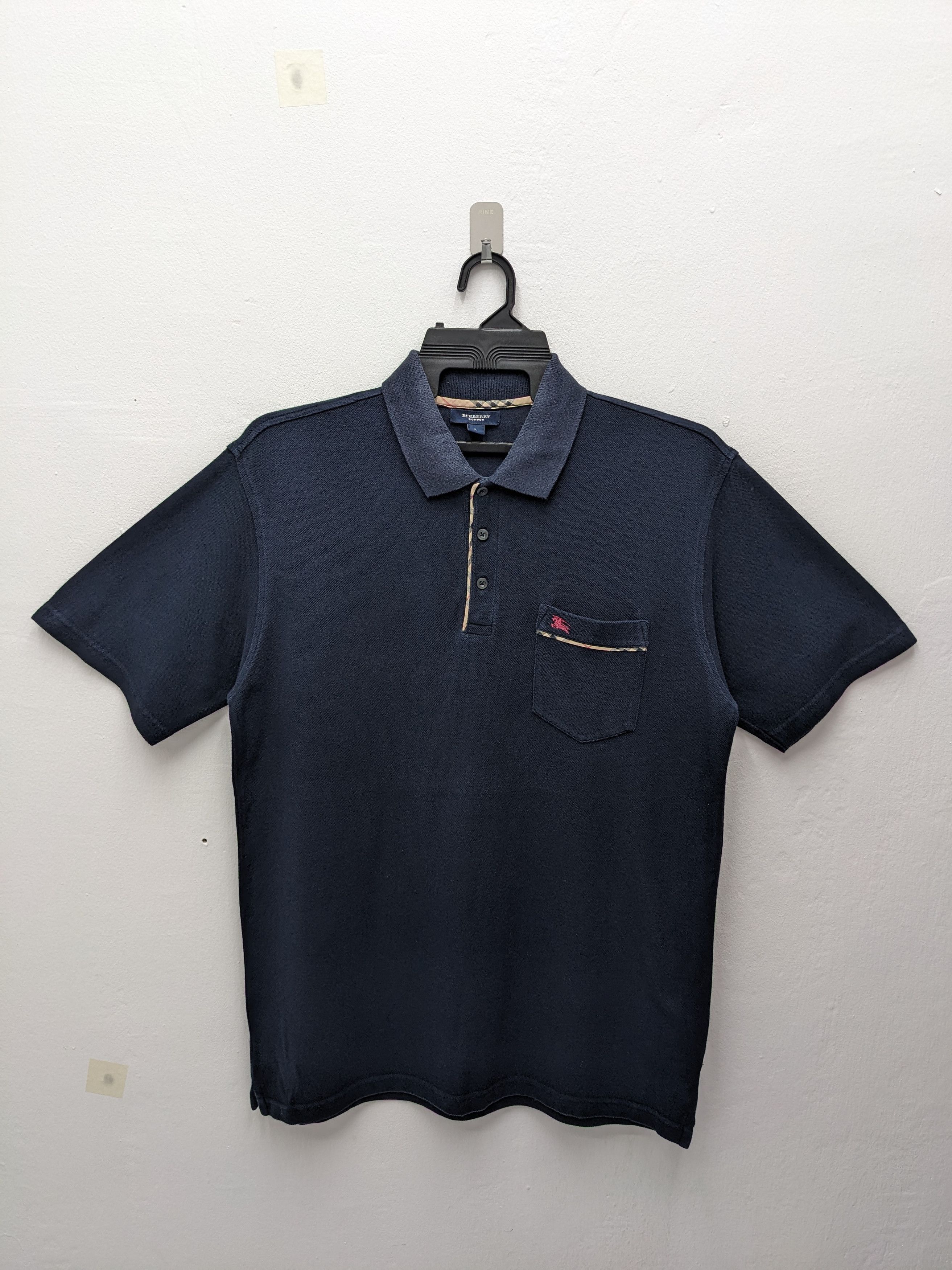 Burberry × Vintage VINTAGE BURBERRY LONDON POLO SHIRT Size US L / EU 52-54 / 3 - 2 Thumbnail