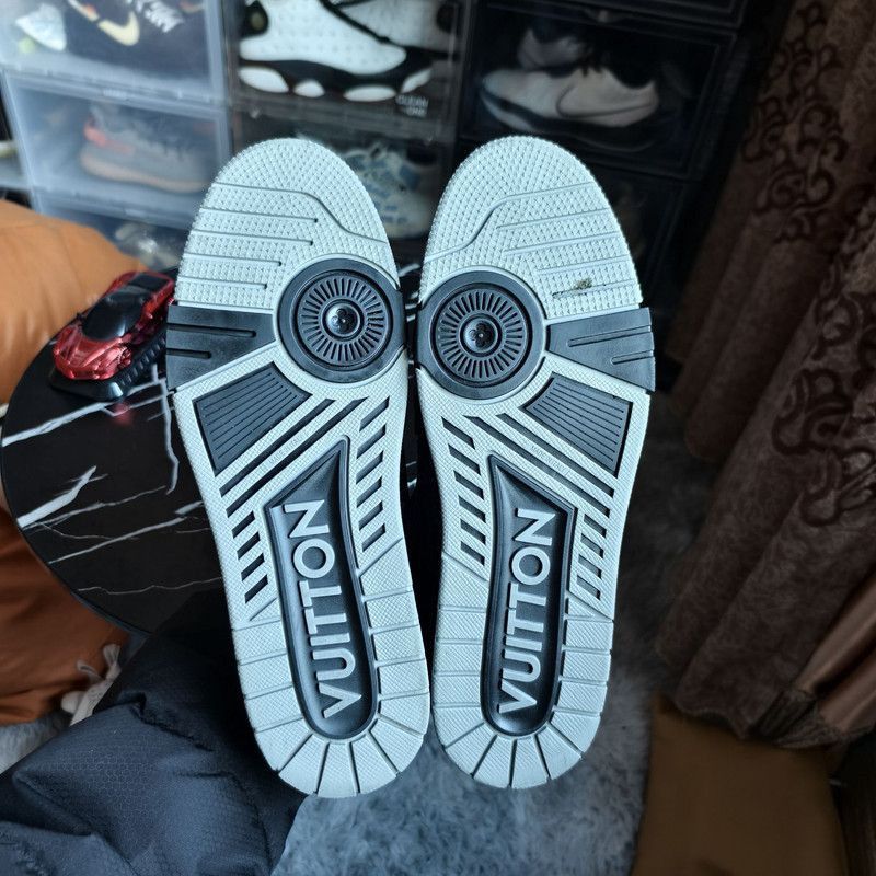 Louis Vuitton Louis Vuitton Denim Trainer Low-Top Sneakers -2508 Size US 10.5 / EU 43-44 - 4 Thumbnail