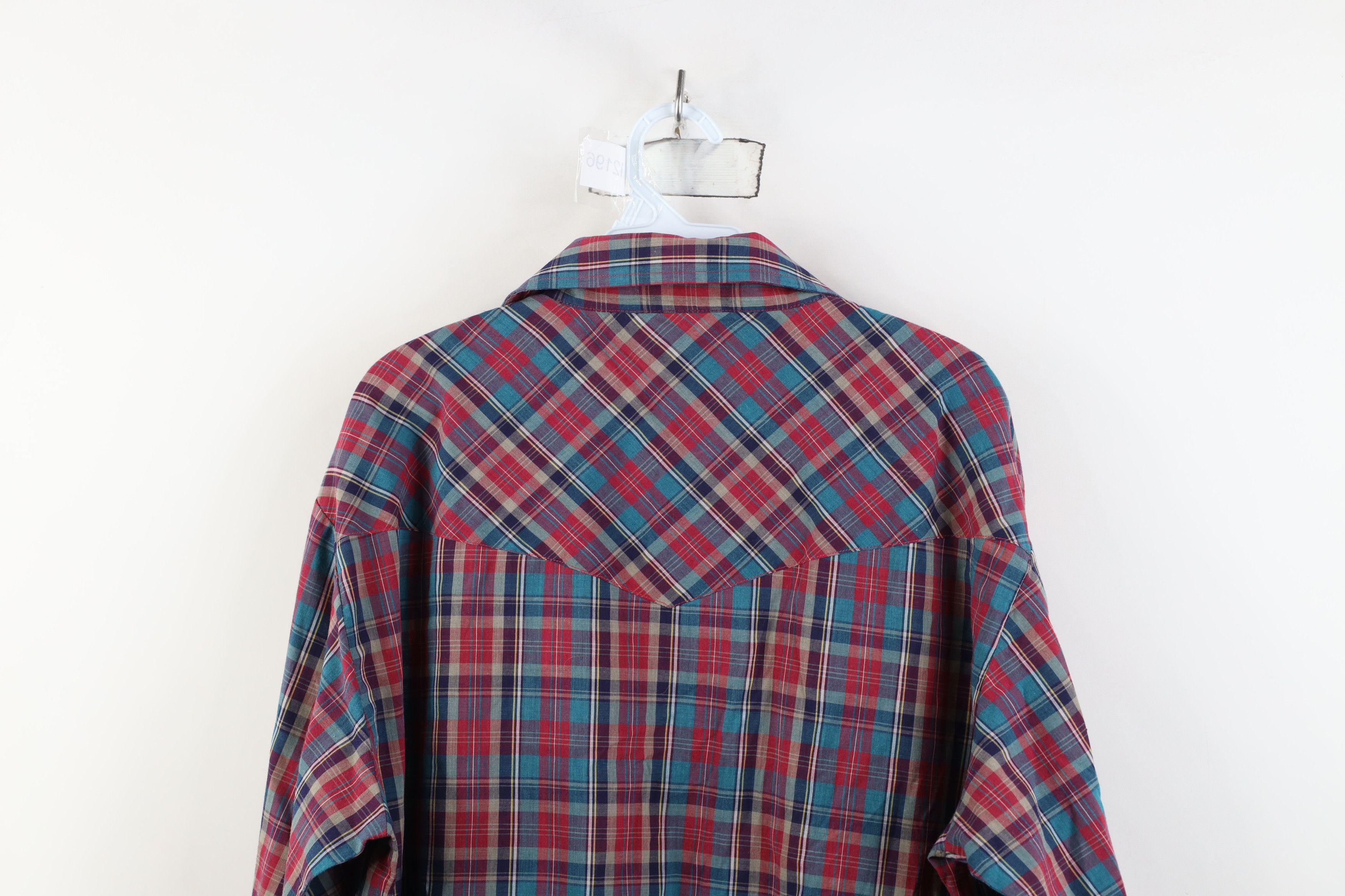 Vintage Vintage 70s Streetwear Madras Western Snap Button Shirt Size US L / EU 52-54 / 3 - 10 Thumbnail