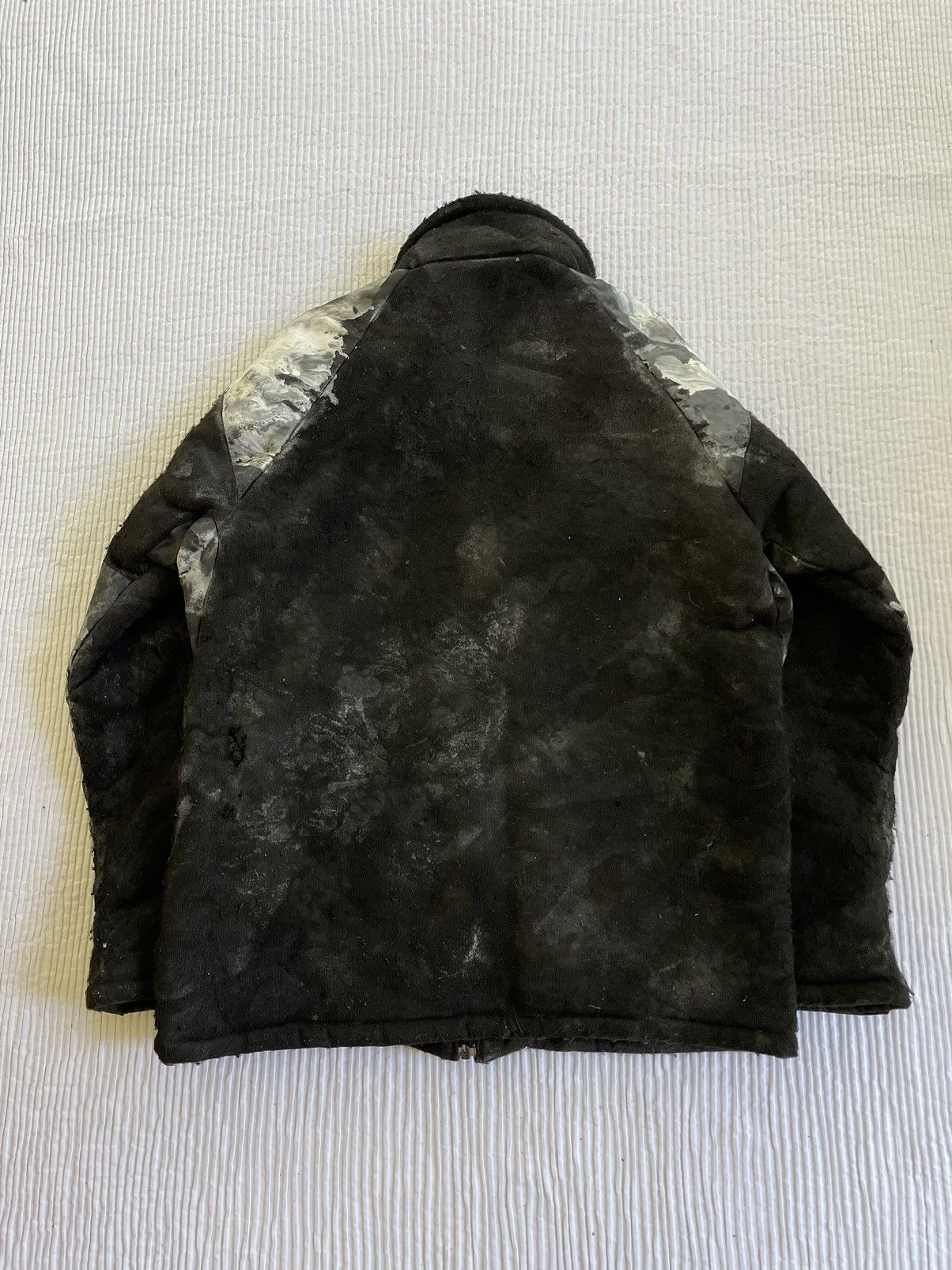 Handmade Hand Painted Black White Bear Coat Size US M / EU 48-50 / 2 - 10 Thumbnail