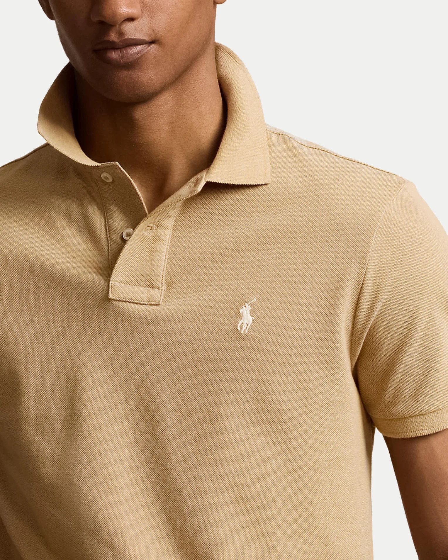 Polo Ralph Lauren Polo Ralph Lauren Classic Mesh Custom Slim Fit Polo Shirt Size US L / EU 52-54 / 3 - 7 Thumbnail