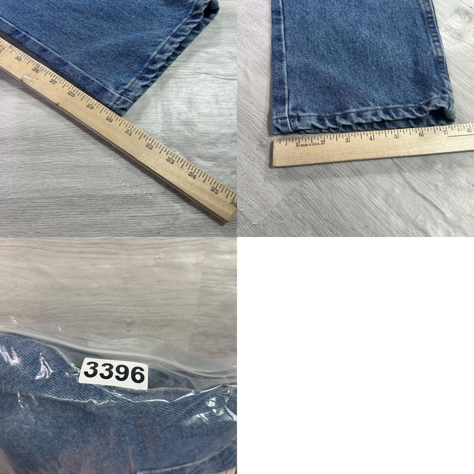 Denime Rustler Jeans Mens 32x30 Blue Regular Straight Leg 100% Cotton Denim 5-Pocket Jeans Size US 32 / EU 48 - 9 Thumbnail