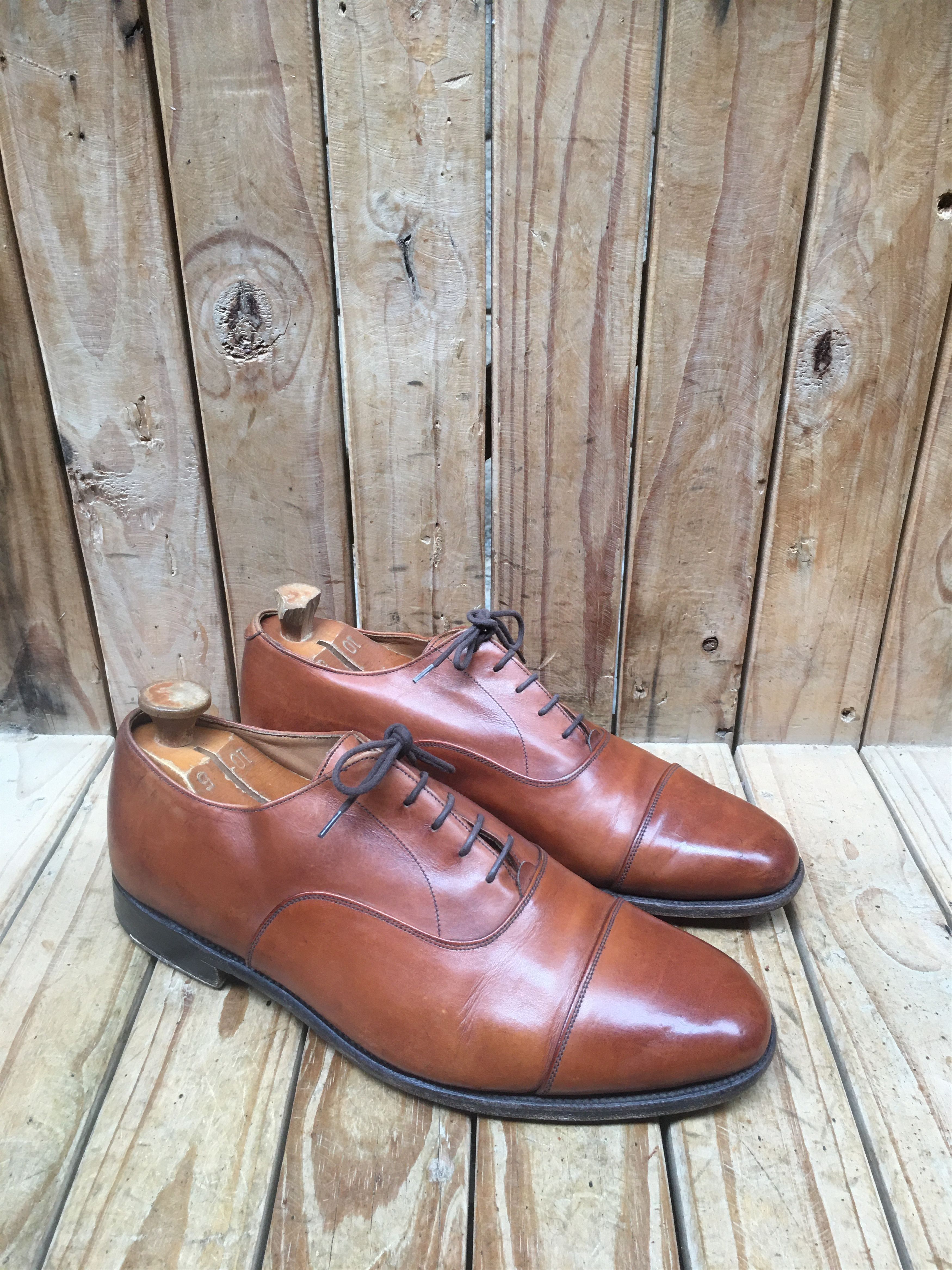 Tricker's Tricker's Regent brown plain toe leather shoes Uk 10 Size US 11 / EU 44 - 4 Thumbnail