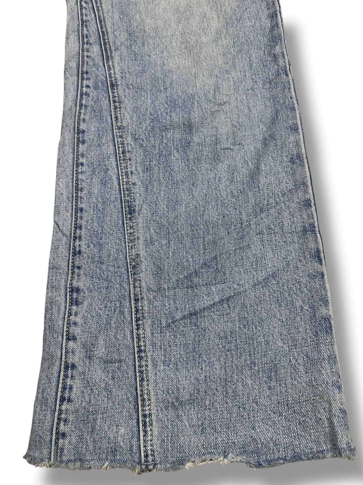 Japanese Brand Vintage Japan Distressed Jean With Wideleg Baggy Style Faded Size US 30 / EU 46 - 10 Thumbnail
