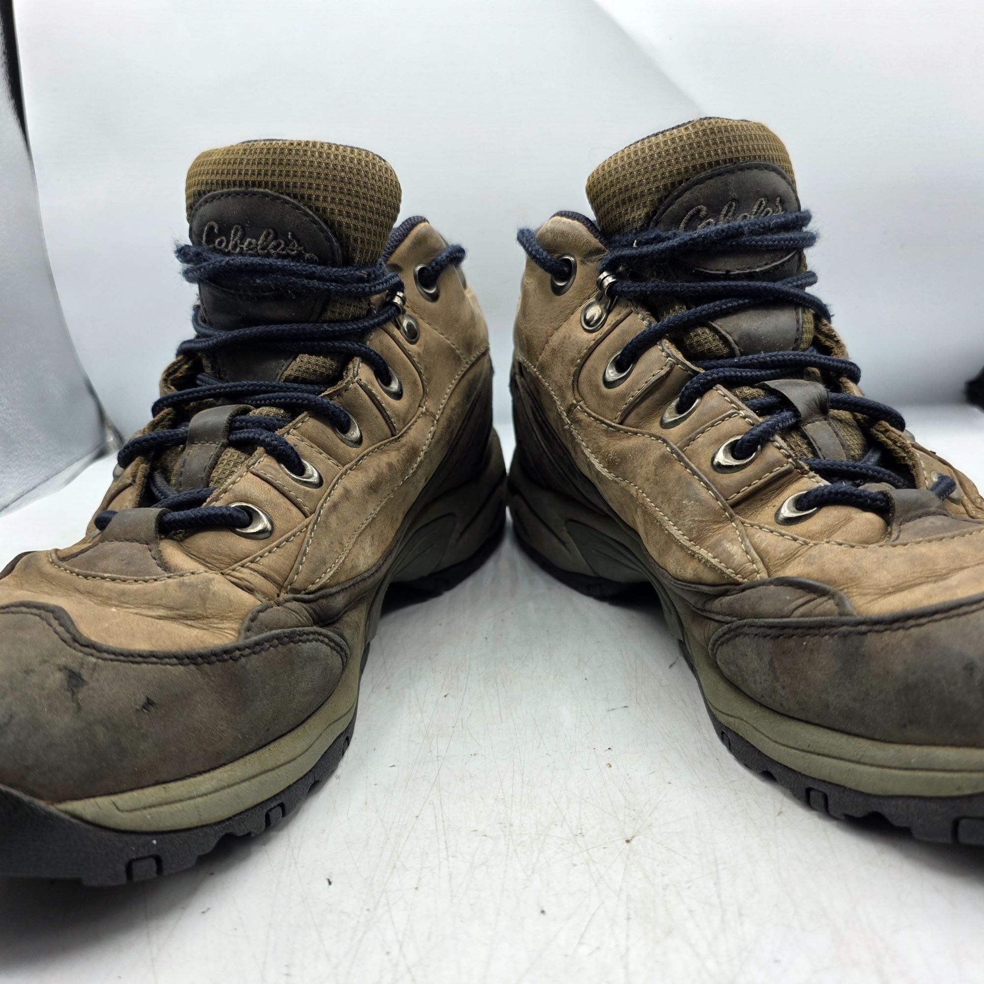 Cabelas Cabelas Mens Size 10 B Brown Waterproof Leather Hiking Boots Size US 10 / EU 43 - 2 Thumbnail