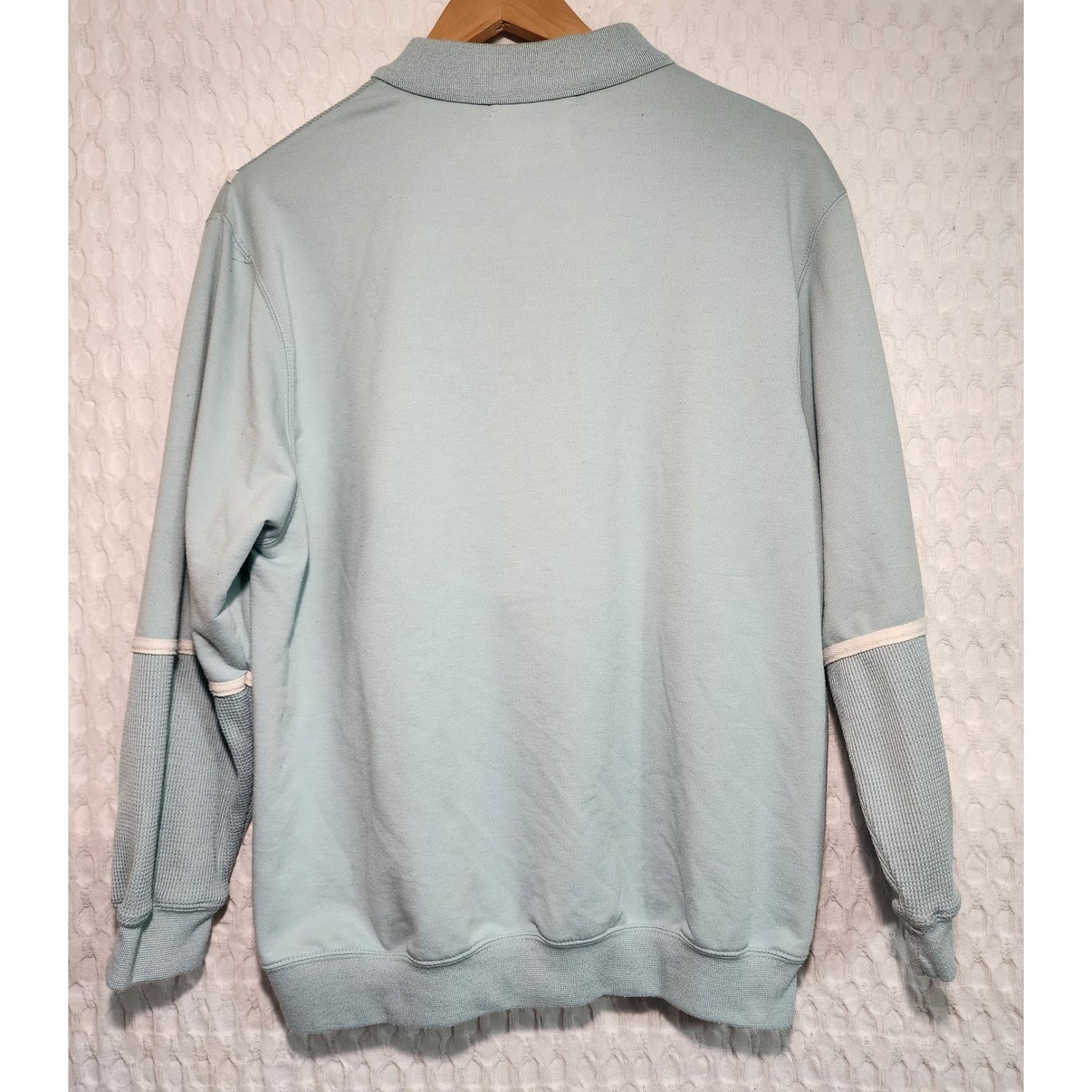 BLAEST Vintage 1980's Blast Women's Large Sweatshirt Button Blue Size L / US 10 / IT 46 - 2 Thumbnail