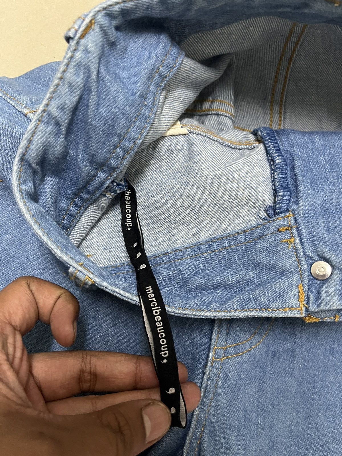 mercibeaucoup Vintage mercibeaucoup issey miyake designer dropcrotch jeans Size US 28 / EU 44 - 6 Thumbnail
