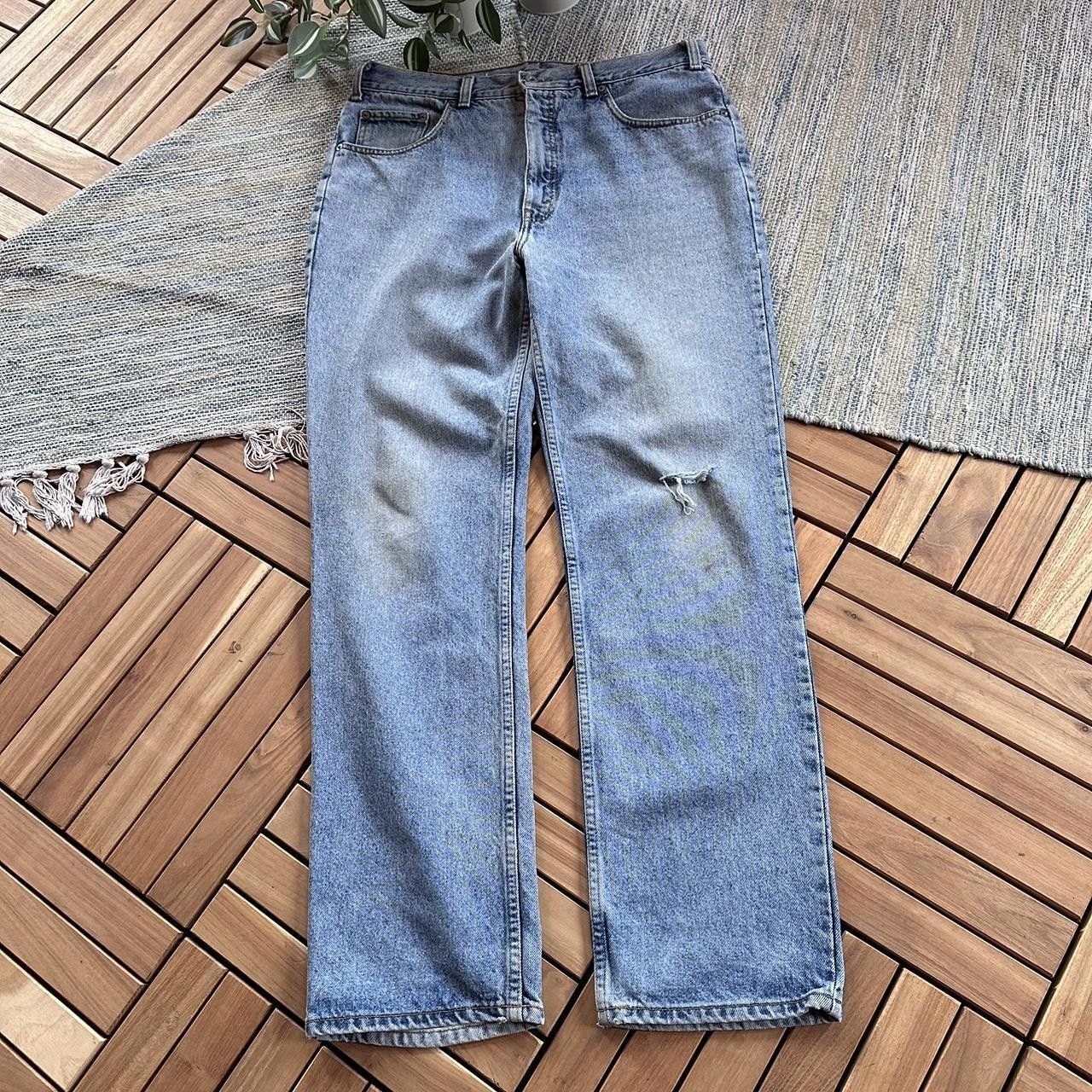 Levi's Vintage 90s Levis Orange Tab Faded Denim Jeans Trousers Size US 36 / EU 52 - 4 Thumbnail