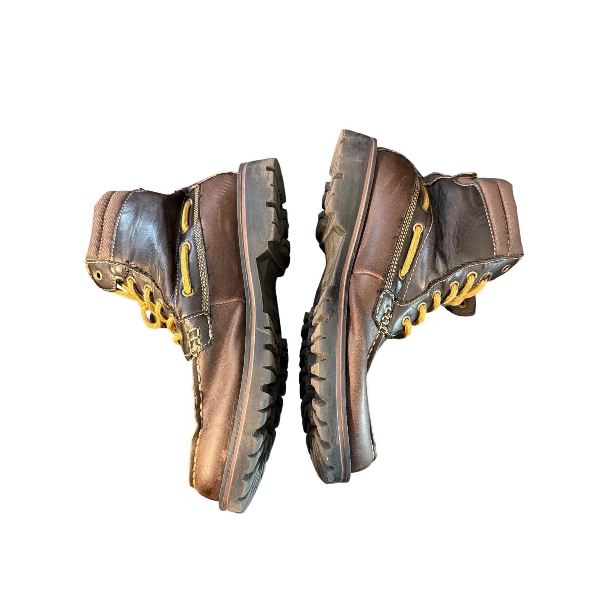 Tommy Hilfiger Tommy Hilfiger Jensen Brown Leather Hiking Boots Padded Coll Size US 8 / EU 41 - 2 Thumbnail