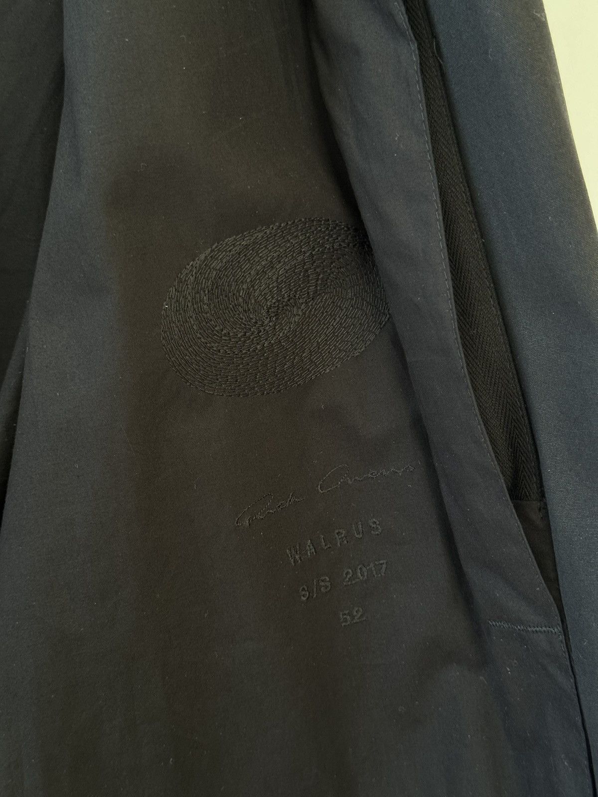 Rick Owens Long Brother / Brad Trench Coat SS17 Walrus 52 Size US XL / EU 56 / 4 - 12 Thumbnail