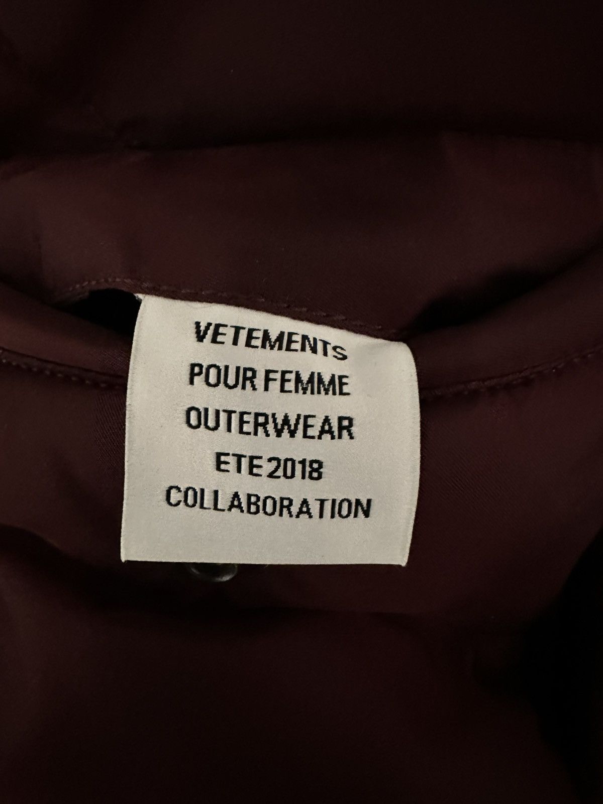 Alpha Industries × Vetements Vetements reversibel MA1 Bomber jacket in burgundy Size US S / EU 44-46 / 1 - 11 Thumbnail