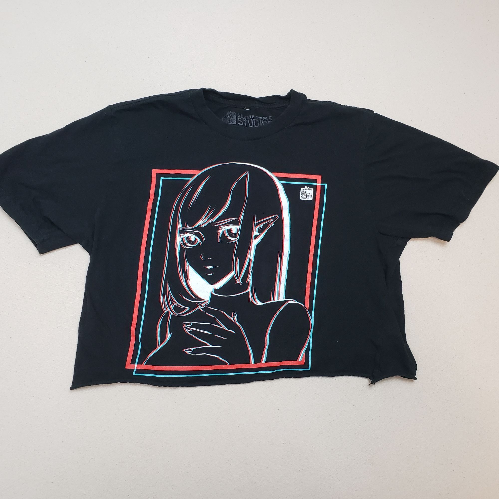 Hot Topic Hot Topic Anime Elf Girl Square Apple Studios Cropped Black Size M / US 6-8 / IT 42-44 - 2 Thumbnail