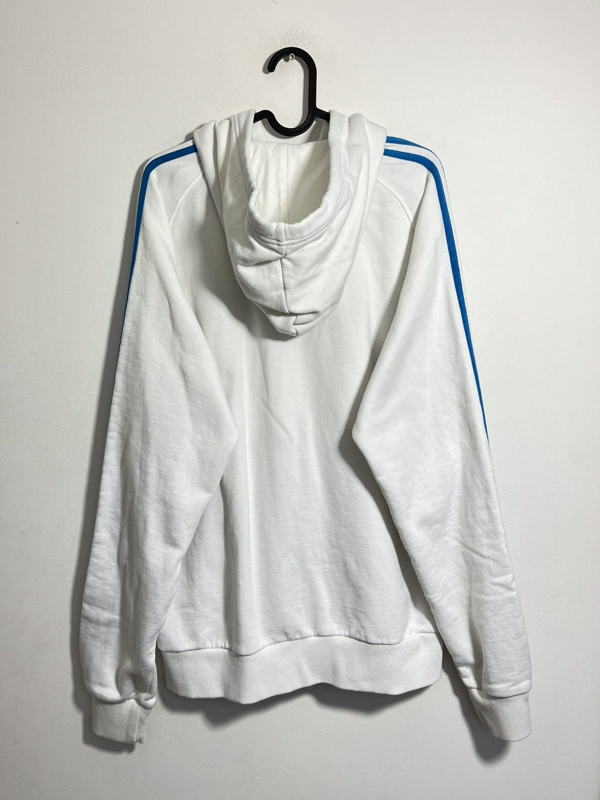 Adidas × Vintage Adidas 00s Vintage Classic Arm Stripes Zip Up White Hoodie Size US XL / EU 56 / 4 - 8 Thumbnail