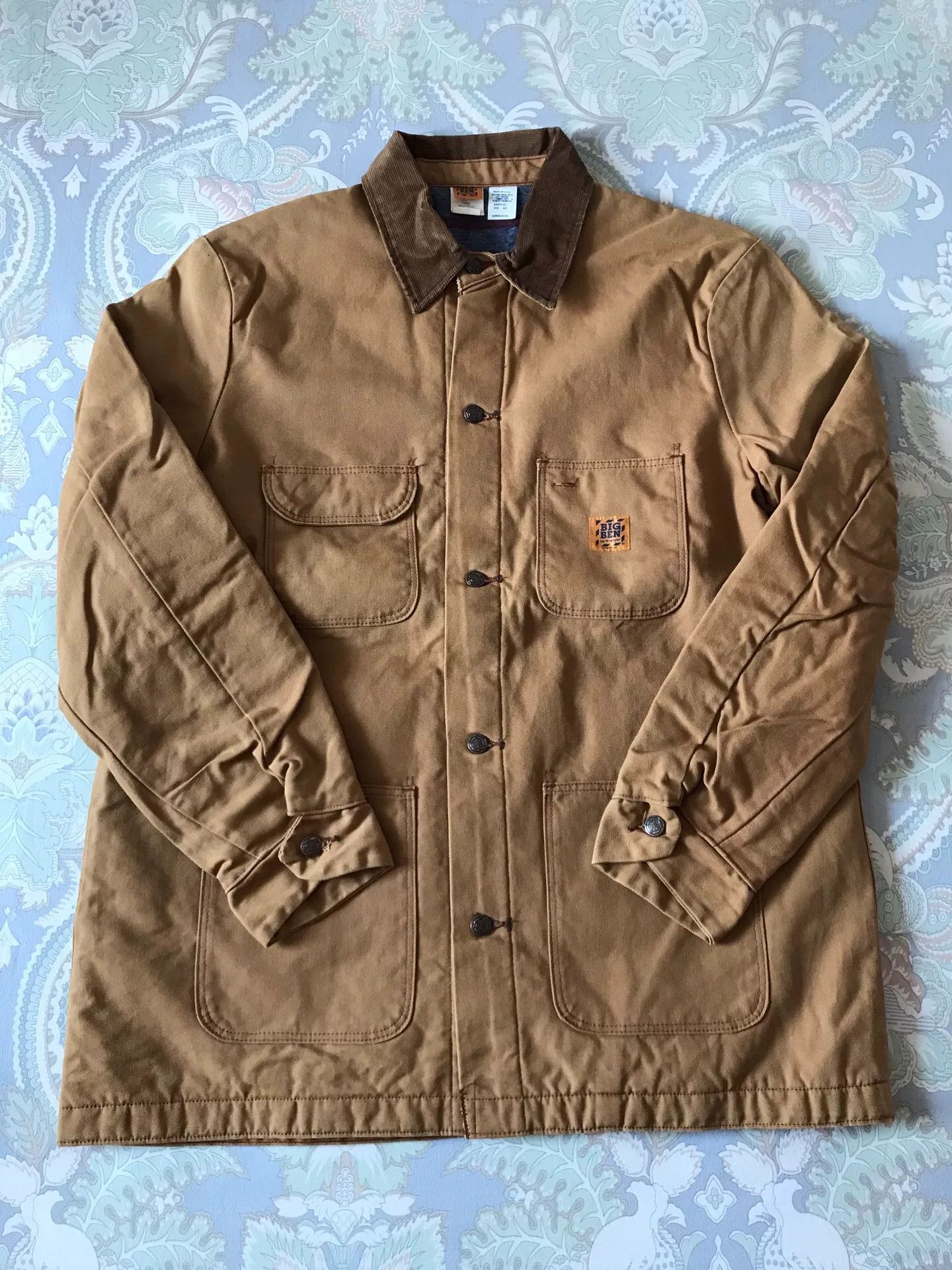 Vintage 80s Big Ben Brown Canvas Chore Coat 44 Size US S / EU 44-46 / 1 - 1 Thumbnail