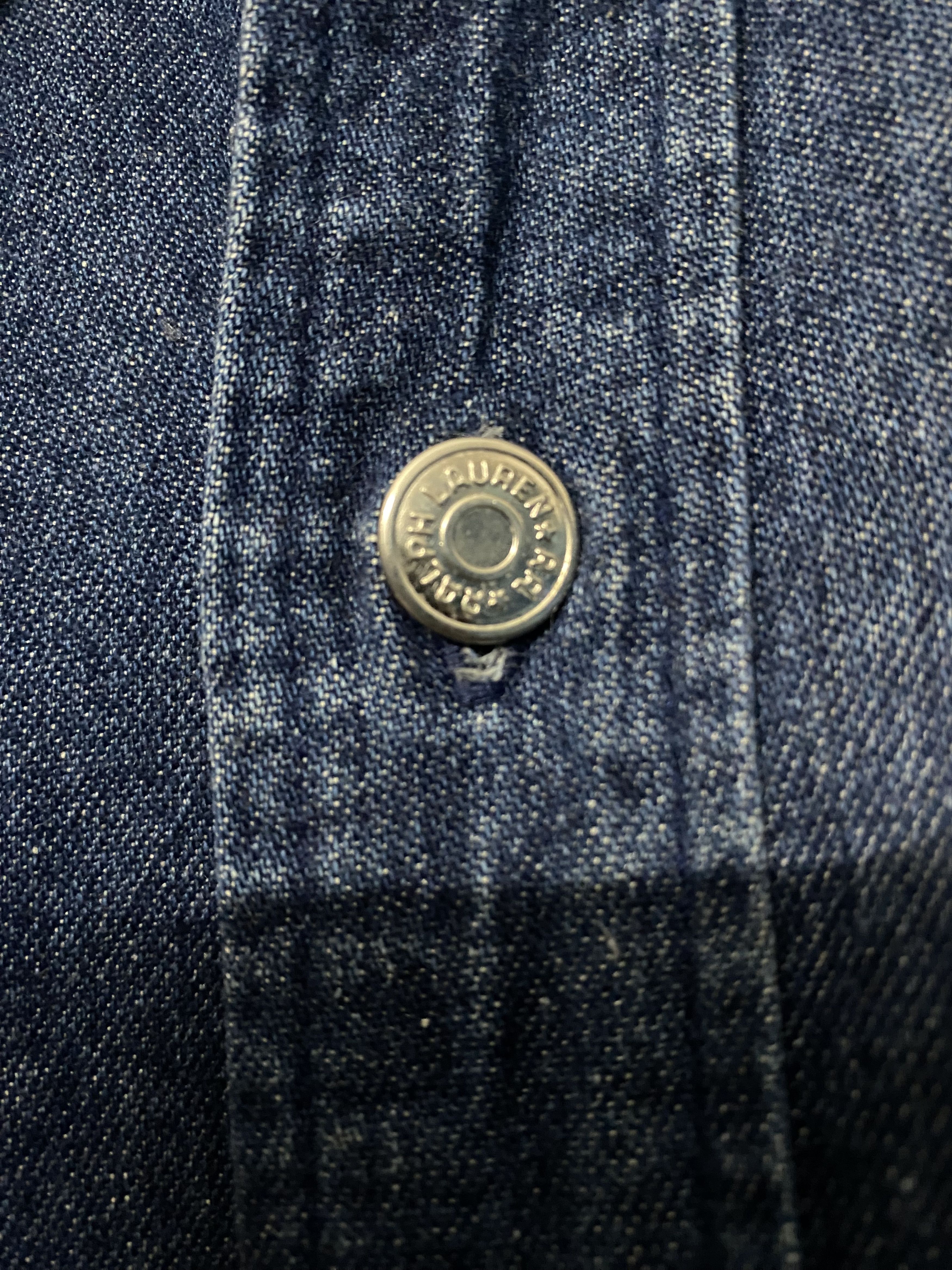 RRL Ralph Lauren RRL Ralph Lauren Double RL Indigo Denim Chambray Size L Size US L / EU 52-54 / 3 - 11 Thumbnail