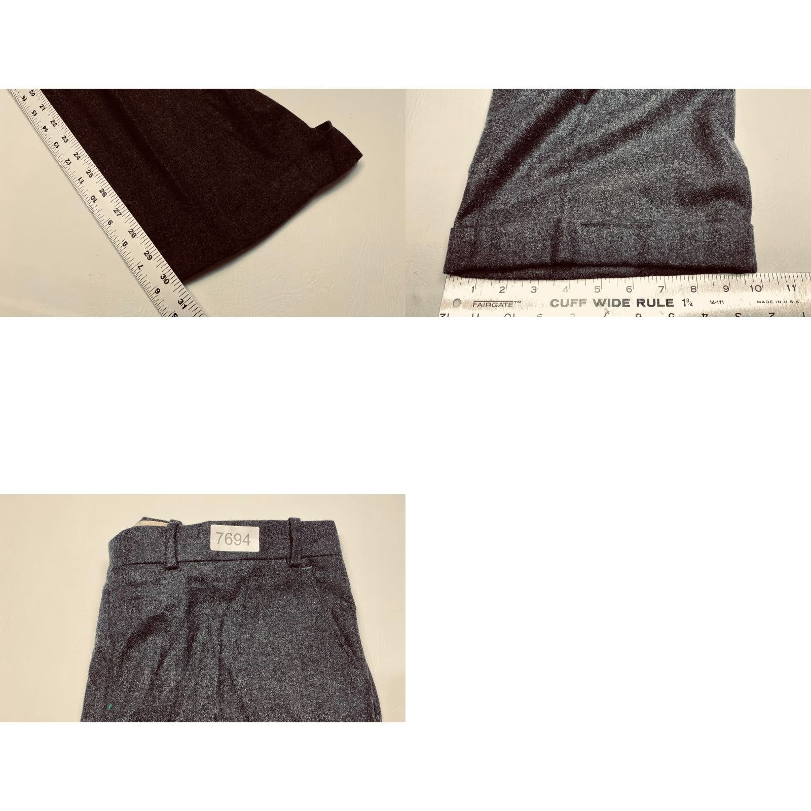 Orvis Orvis Pants Dress Slacks 40x30 Black Wool & Cashmere Size US 40 / EU 56 - 9 Thumbnail