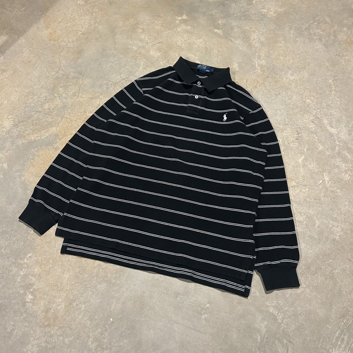 Polo Ralph Lauren Essential Vintage Y2K Polo Ralph Lauren Striped Rugby Shirt Size US L / EU 52-54 / 3 - 2 Preview