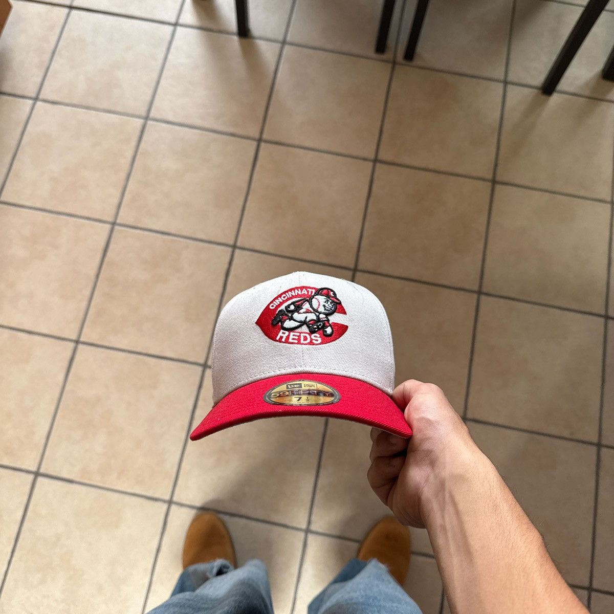 Hat Club HAT CLUB BEIGE CINCINNATI REDS HAT Size 30 - 1 Thumbnail