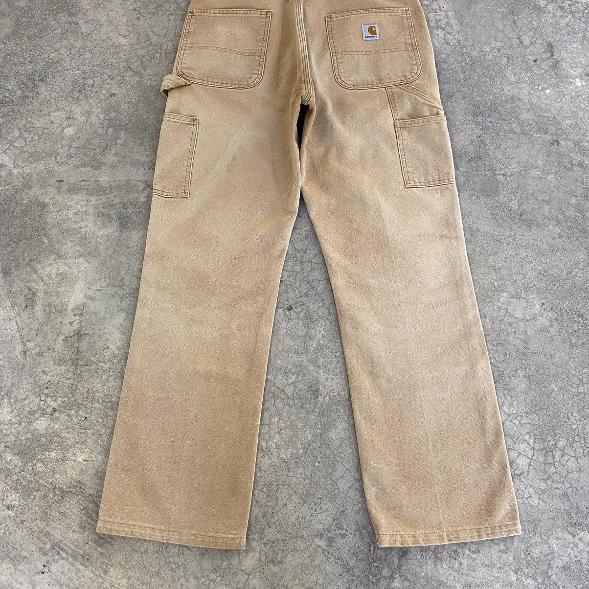 Carhartt VTG Carhartt Double Knee Faded Tan Splatter Painter Pants Size US 33 - 17 Thumbnail