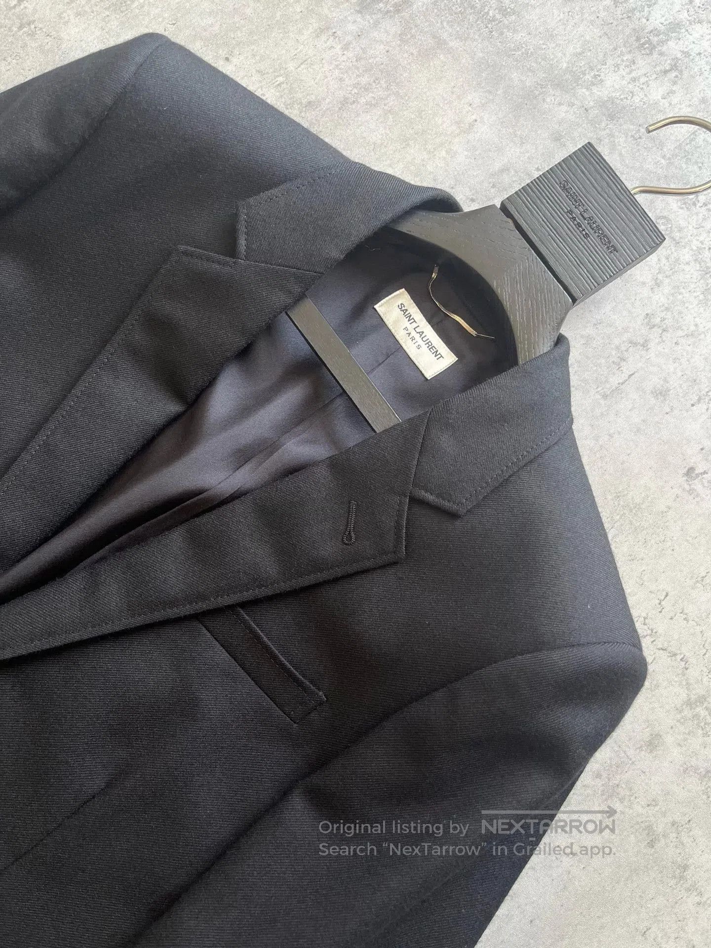 Saint Laurent Paris YSL Saint Laurent Black Gold Button Blazer. Size US L / EU 52-54 / 3 - 2 Thumbnail