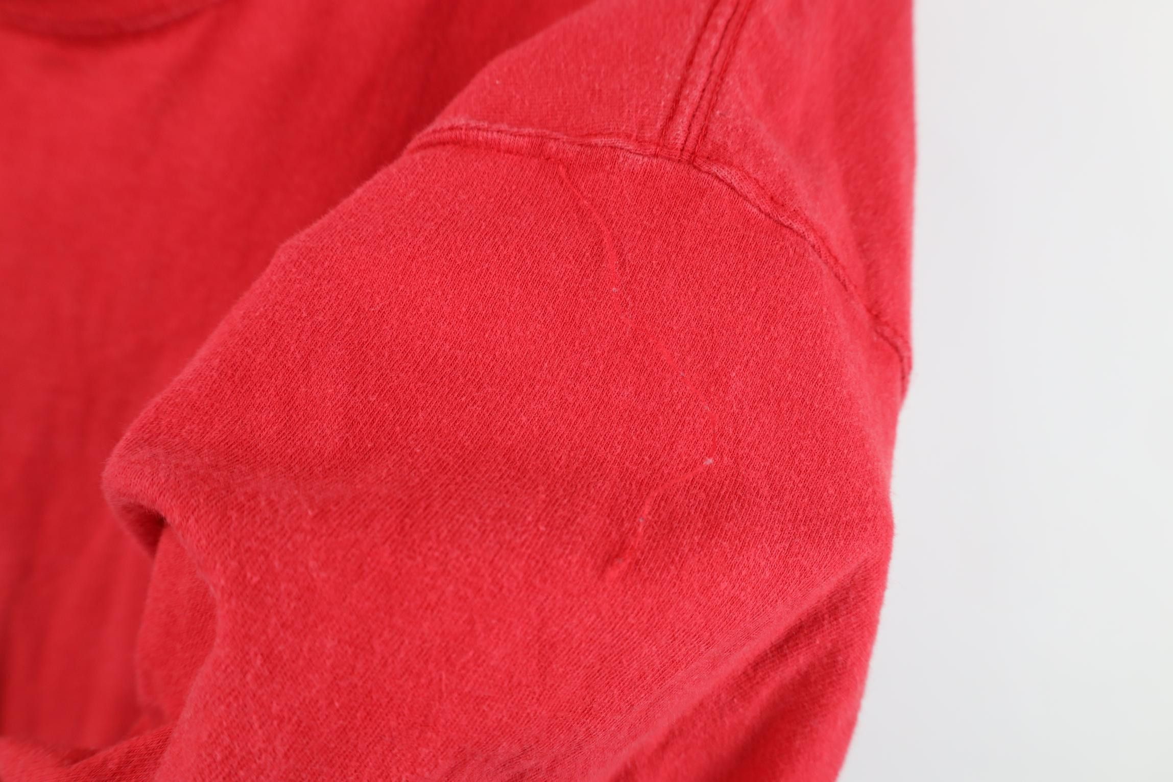Vintage Vintage 90s Streetwear Blank Heavyweight Cotton T-Shirt Red Size US XXL / EU 58 / 5 - 4 Thumbnail