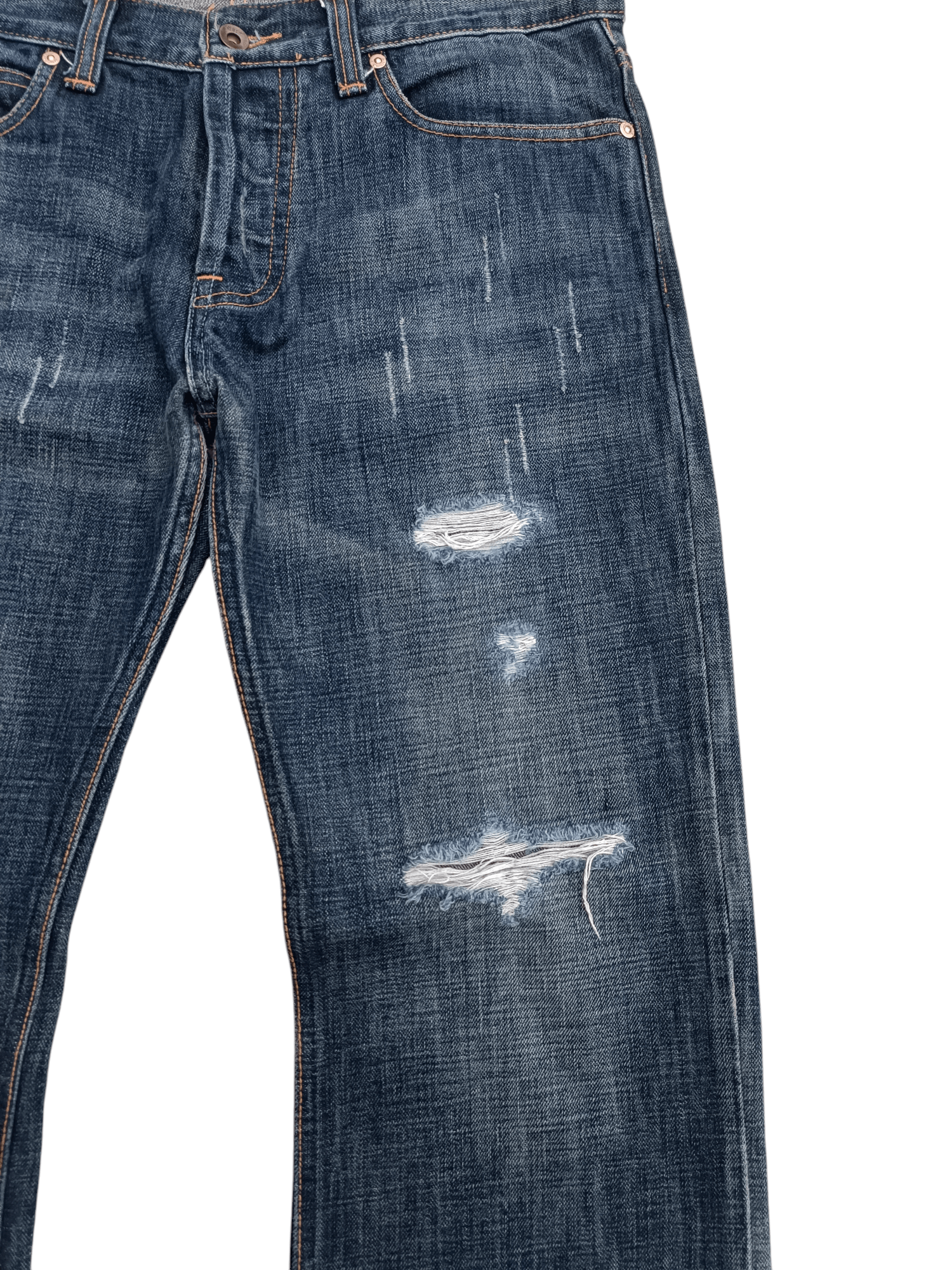 Energie Flare Jeans Energie Distress Faded Boot Cut Y2k Size US 34 / EU 50 - 11 Thumbnail
