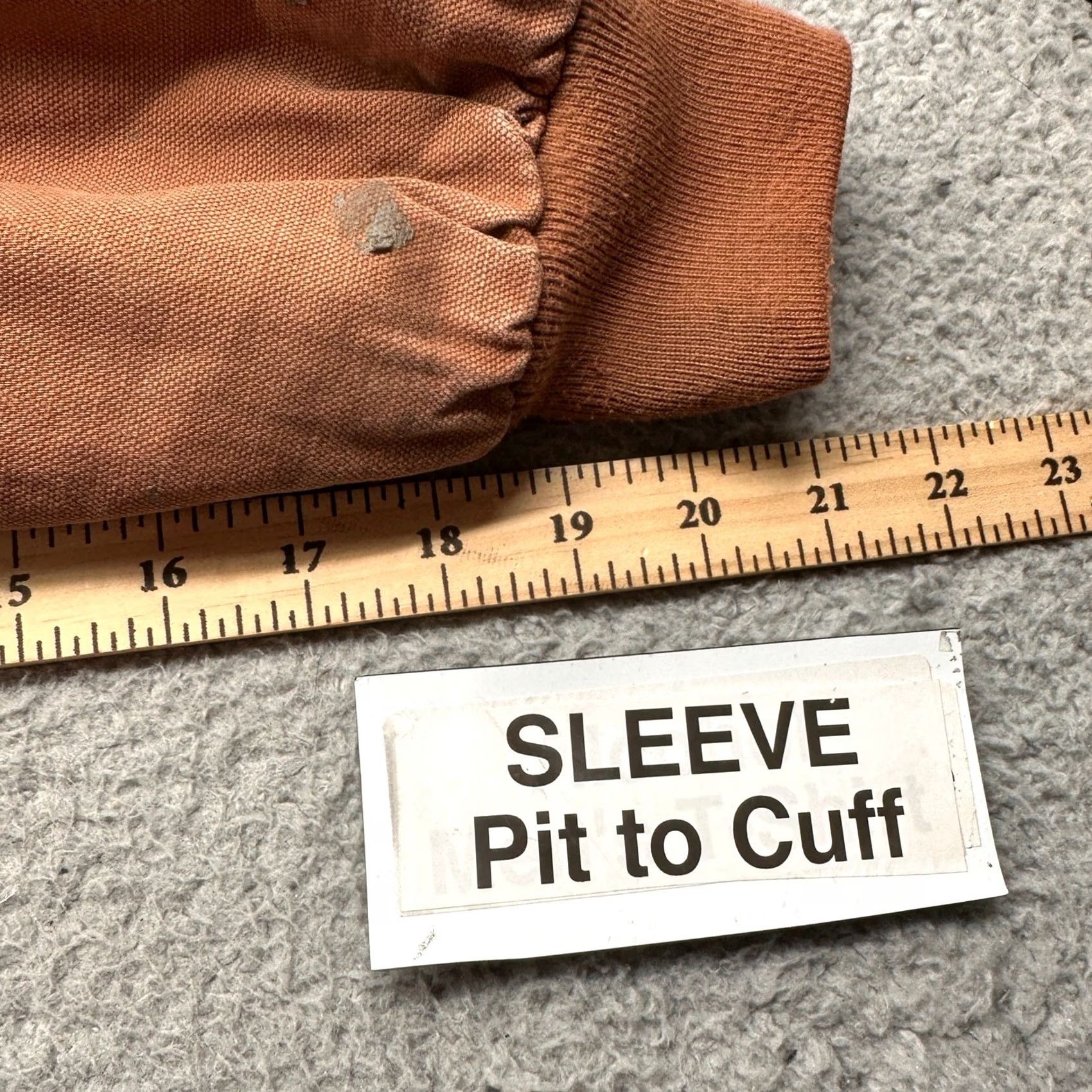 Vintage VINTAGE Forge Workwear Jacket Duck Canvas Sherpa Lined Full Zip Mens Large Brown Orange Bomber Jacket Mens Size US L / EU 52-54 / 3 - 6 Thumbnail