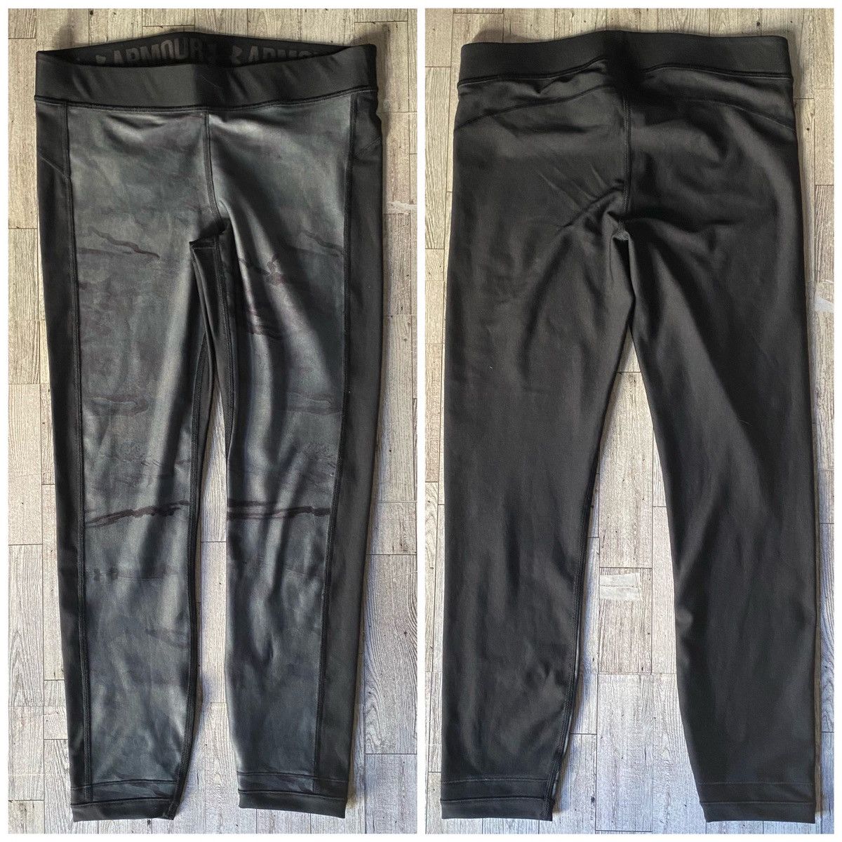 Under Armour UA, Retro, Camouflage Print, Low Rise Cropped/Ankle Leggings Size 28" / US 6 / IT 42 - 2 Thumbnail
