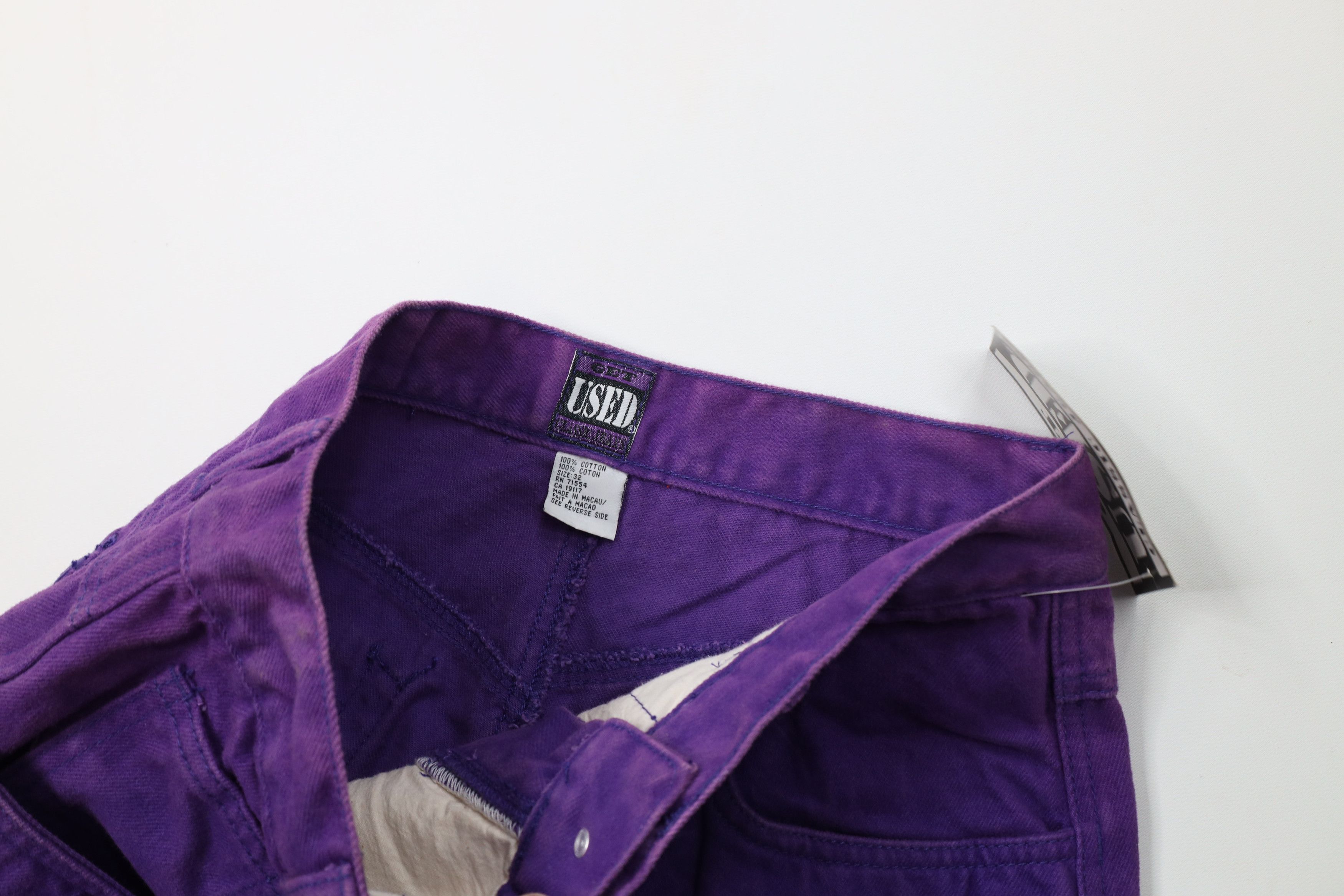 Vintage Deadstock Vintage 90s Streetwear Fit Skateboard Jeans Purple Size US 32 / EU 48 - 7 Thumbnail