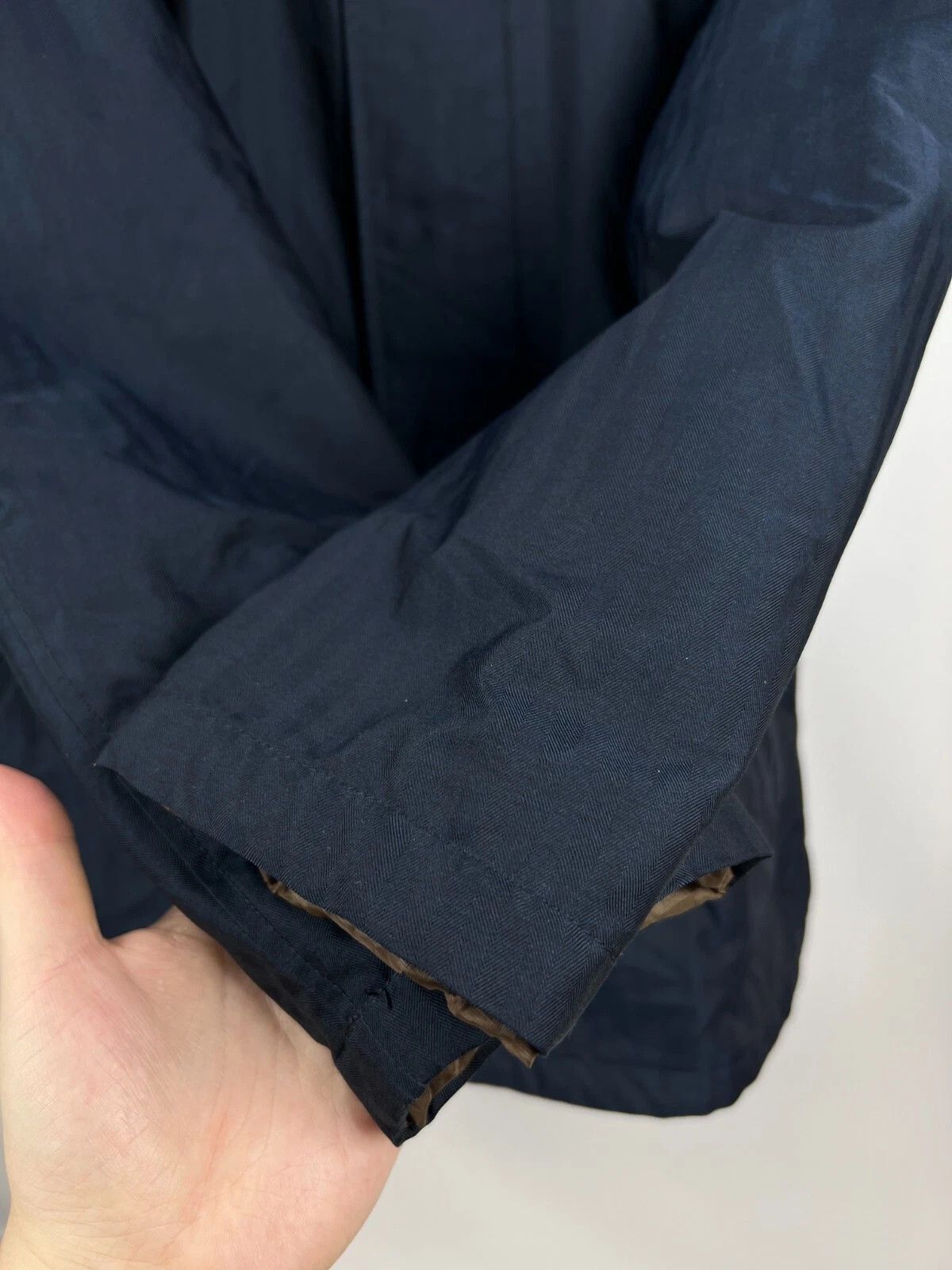 Boggi Boggi Milano Herringbone Classic Rain-Stop Coat Jacket Size US M / EU 48-50 / 2 - 8 Thumbnail
