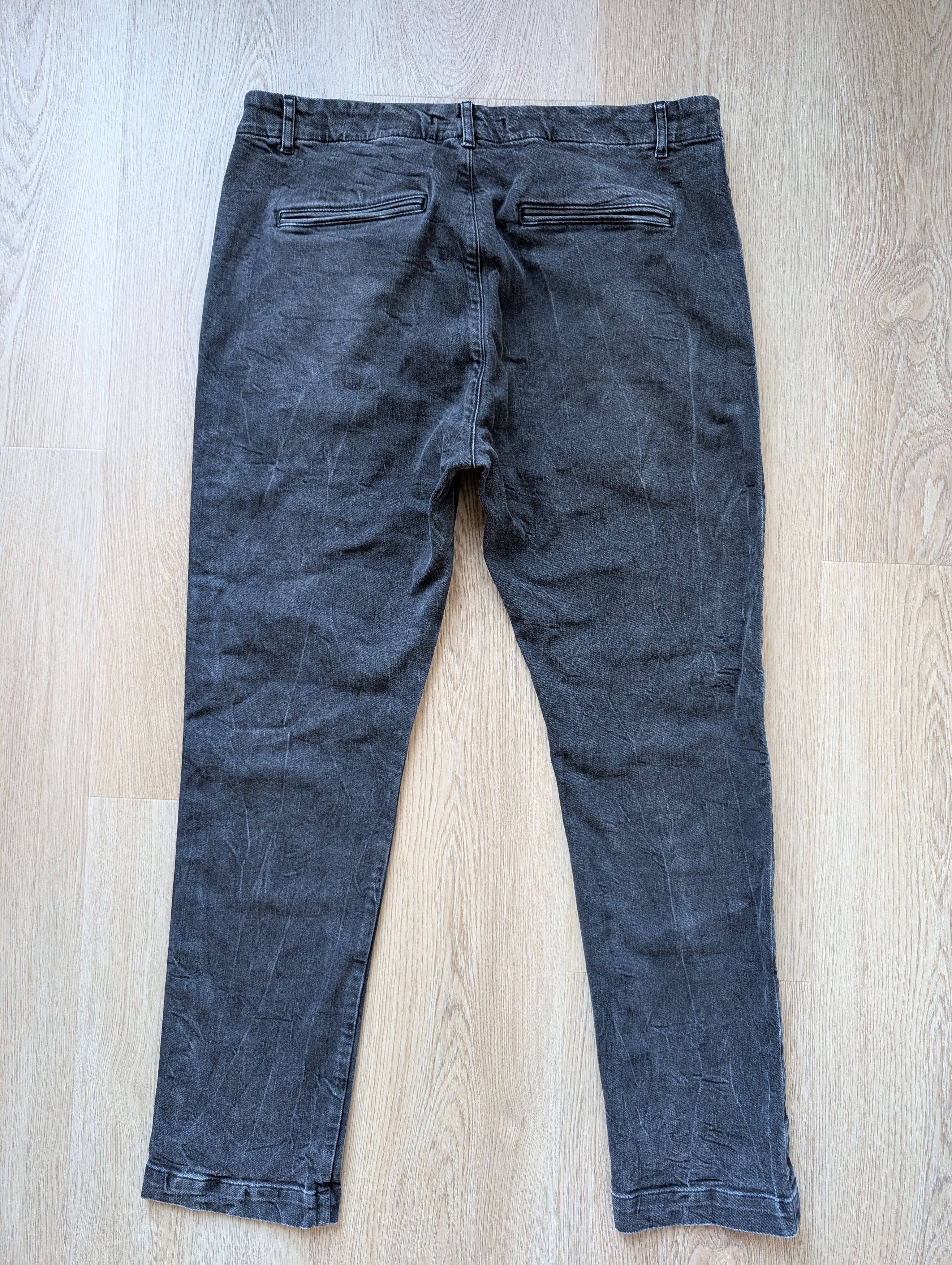 hannes roether Rare Hannes Roether Grey Avant Garde Denim Jeans RRP €329 Size US 34 / EU 50 - 10 Thumbnail