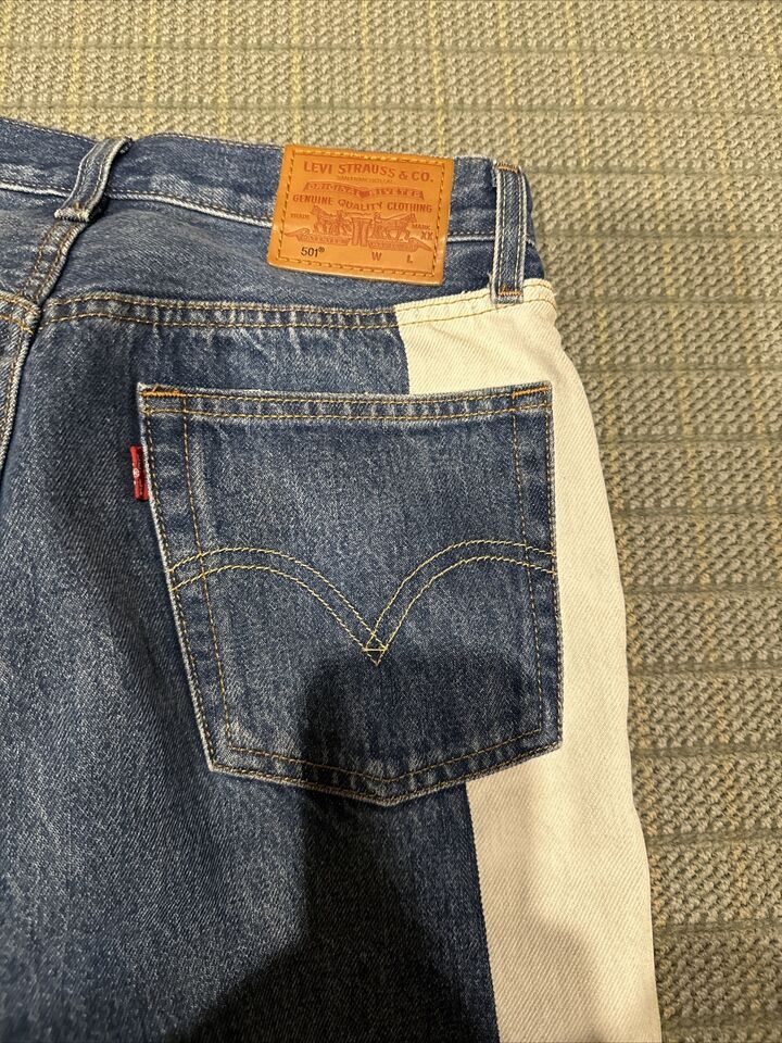 Levi's Very Rare Levi's premium 501 cropped multi color jeans Size 26" / US 2 / IT 38 - 7 Thumbnail