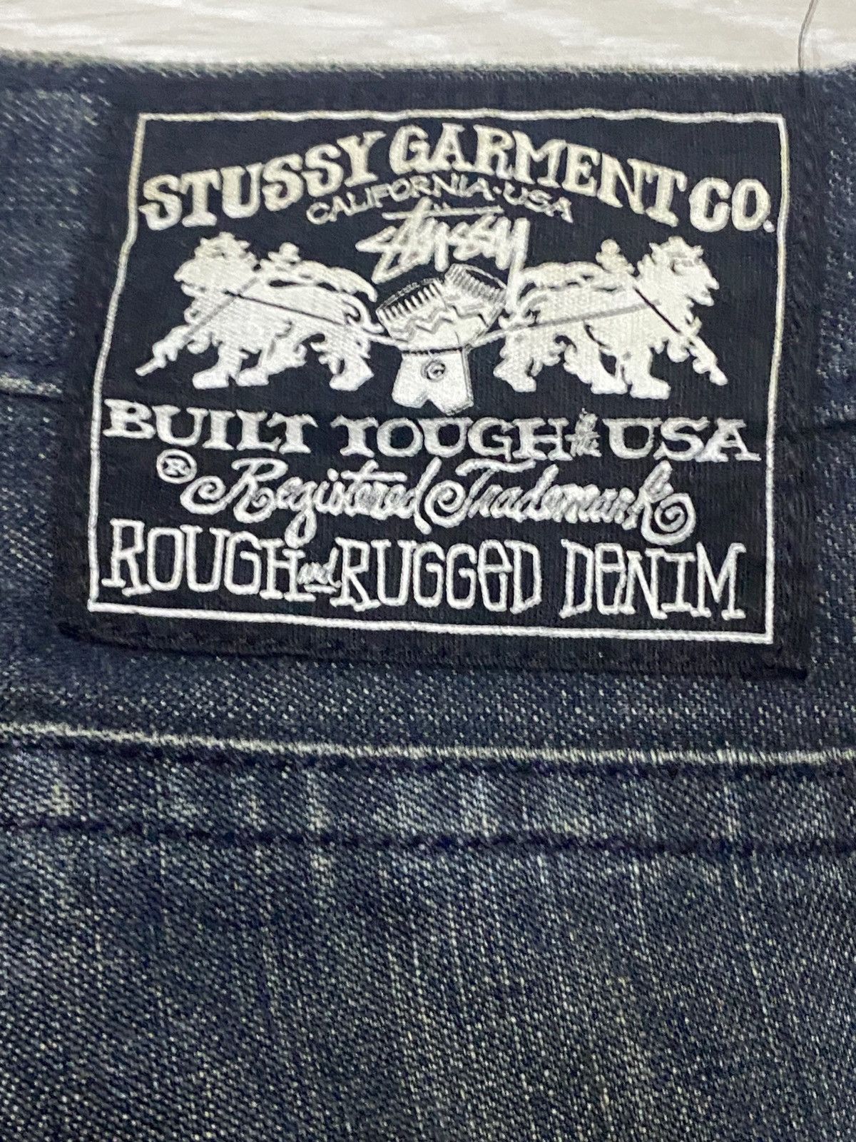 Stussy Vintage Stussy Garment WorkGear Mud Wash Baggy Jeans Size US 35 - 12 Thumbnail