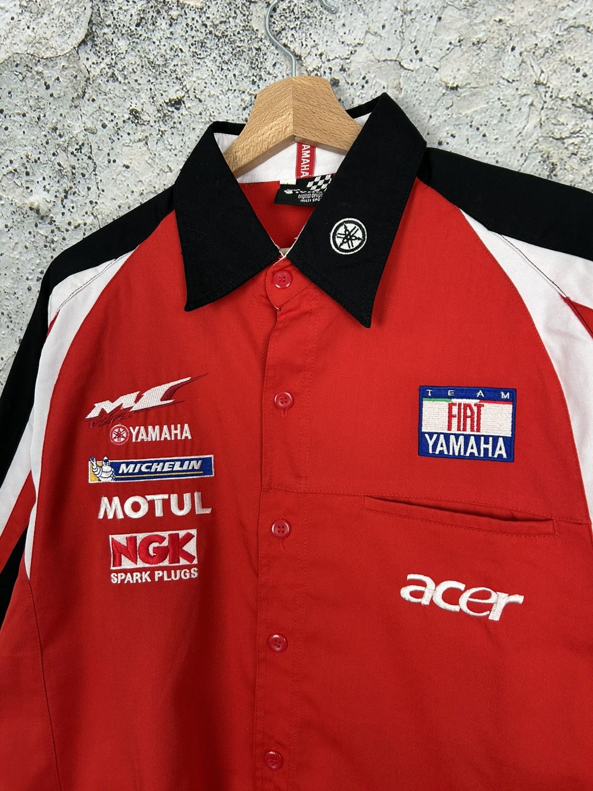 Yamaha Vintage Yamaha Racing Shirt Motul Fiat 90s Motorsport Size US XL / EU 56 / 4 - 3 Thumbnail
