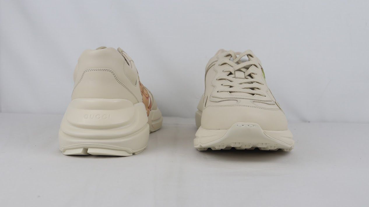 Gucci o1rshd1 Apollo Leather Sneaker R.S in Ivory Size US 12 / EU 45 - 6 Thumbnail