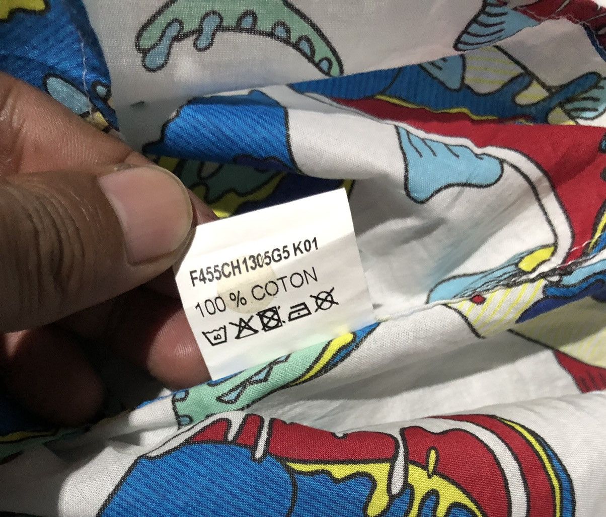 Kenzo Kenzo Fish Print Cotton LongSleeve Shirt Size US M / EU 48-50 / 2 - 5 Thumbnail