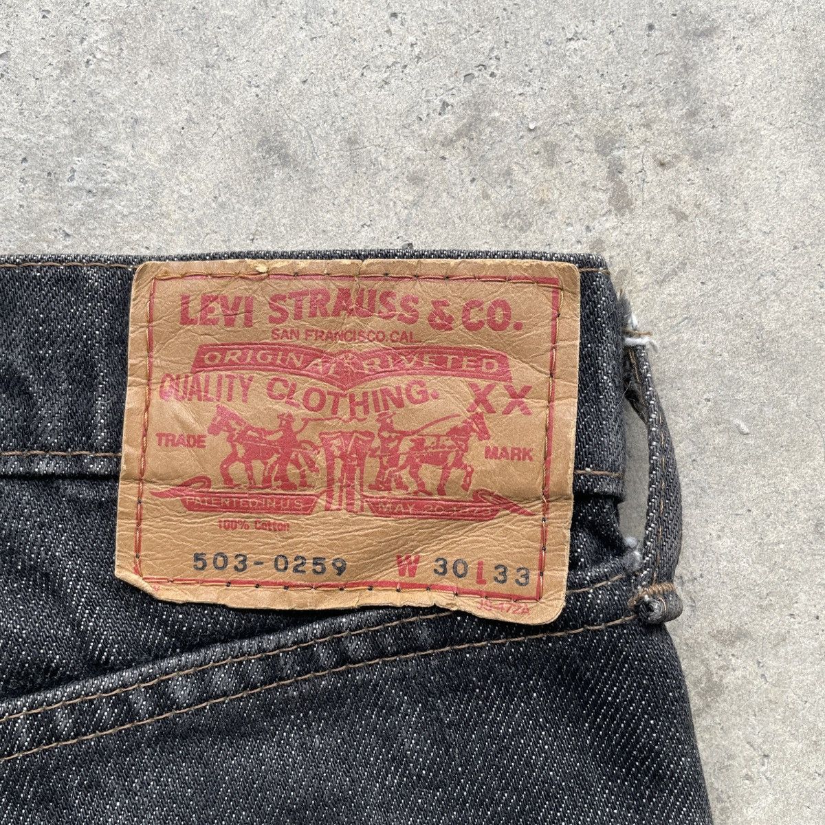 Levi's Vintage Clothing W29x29💥 Vintage Levis 503 J-22 Black Jeans Pants Denim Size US 29 - 10 Thumbnail
