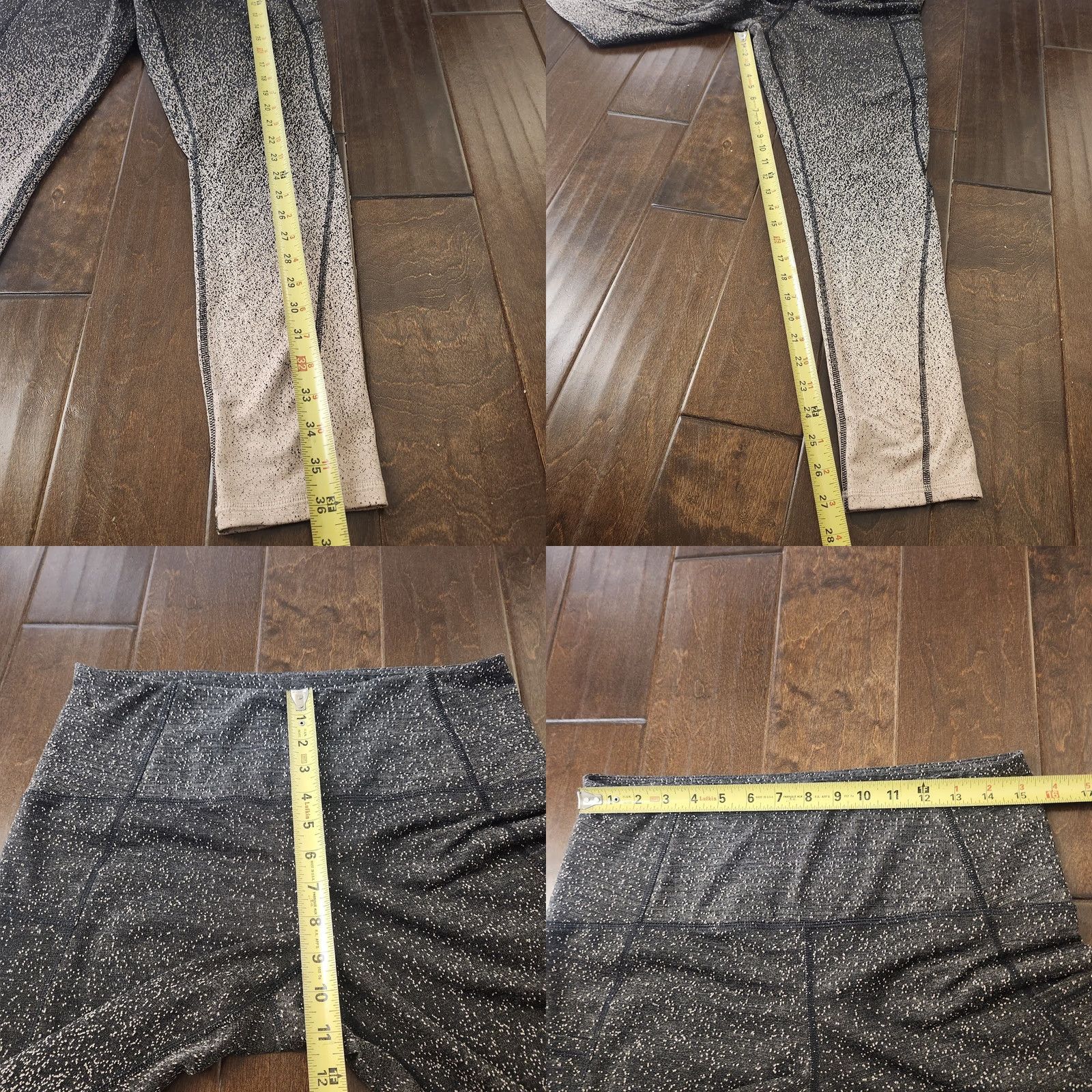 Champion Champion Leggings Womens XL Black Ombre High Waist Stretch Athletic Size 40" / US 18 - 8 Thumbnail