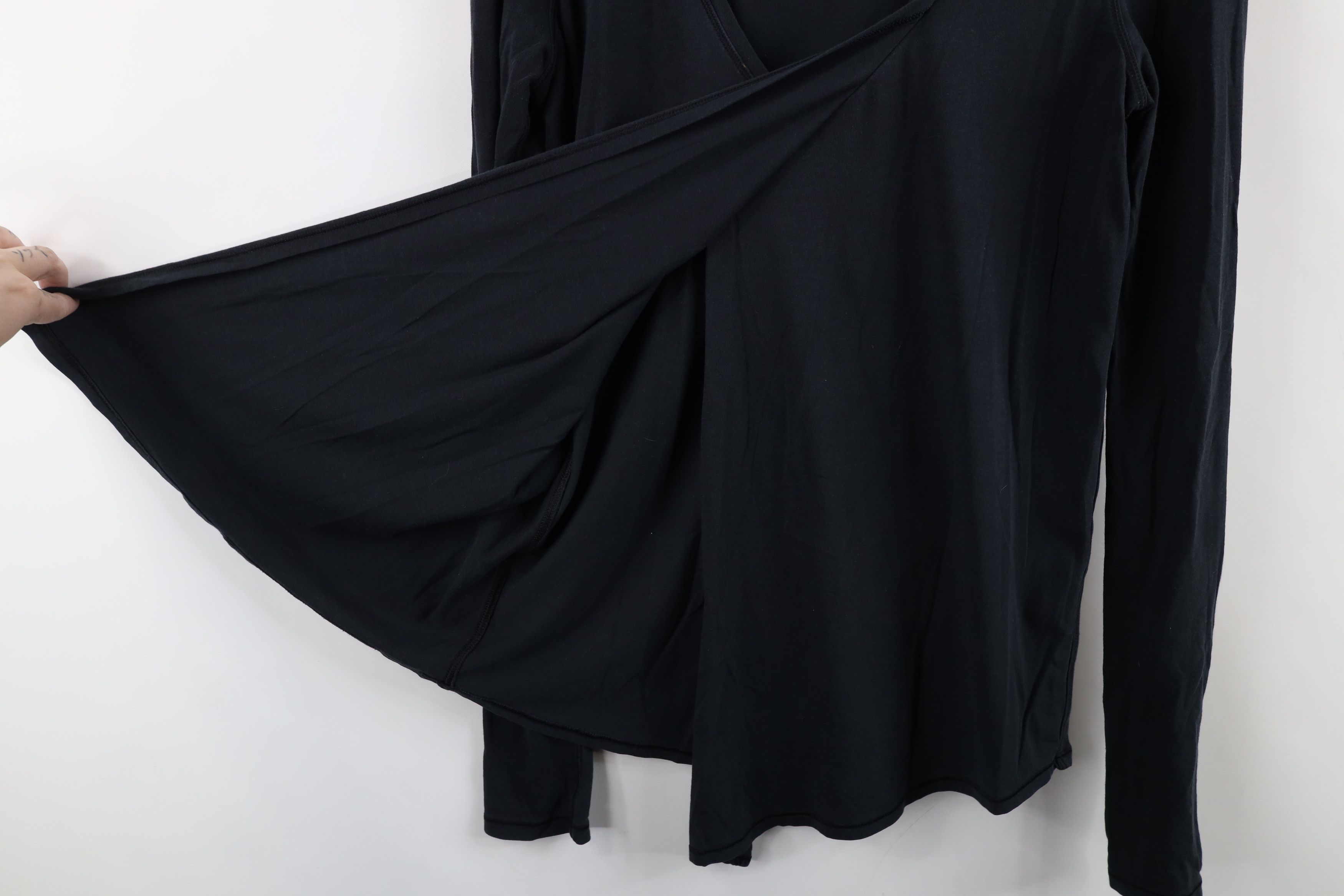 Lululemon Lululemon Open Front Wrap Long Sleeve T-Shirt Black Size M / US 6-8 / IT 42-44 - 10 Thumbnail