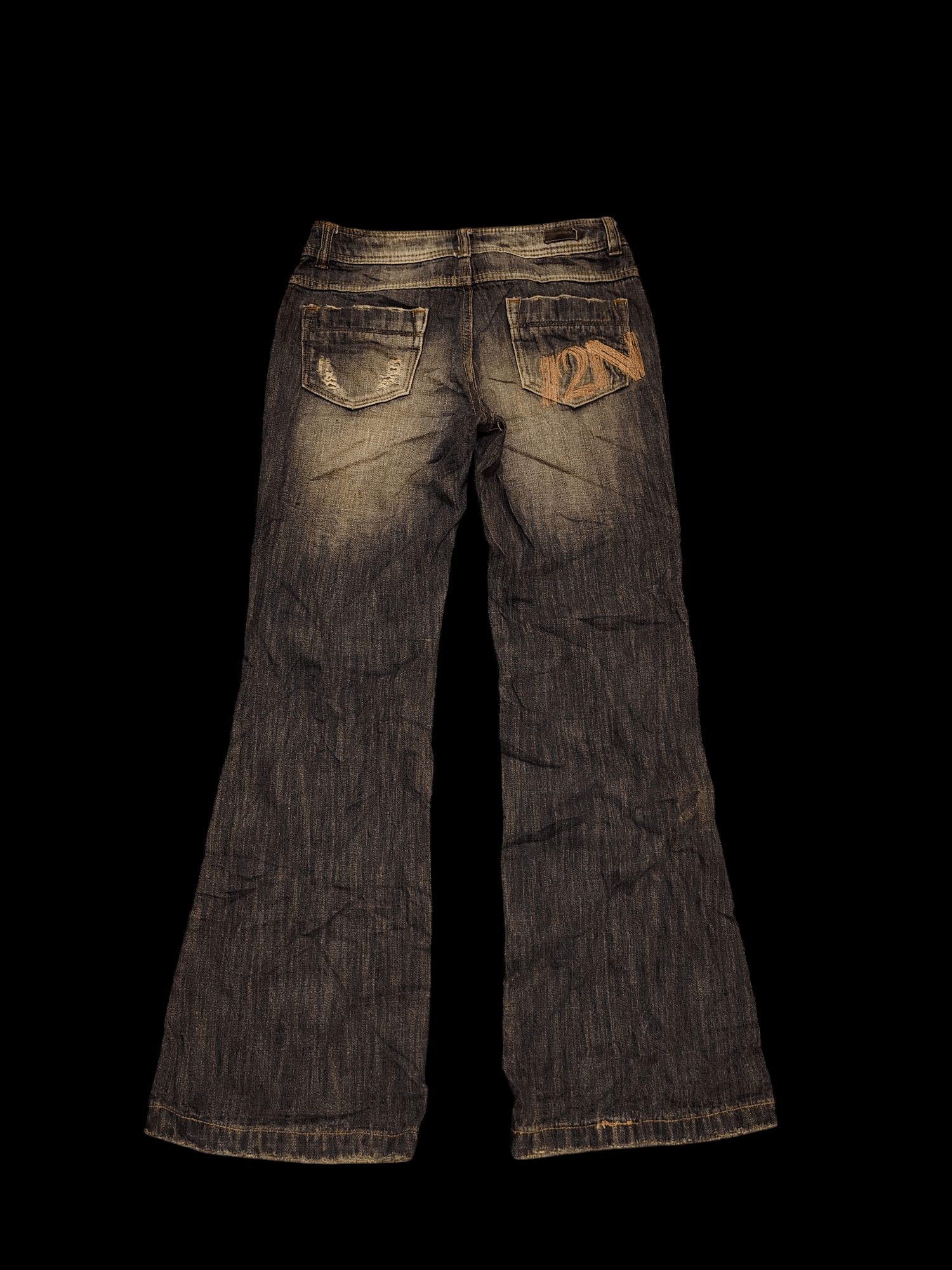 If Six Was Nine Japan I2N Bootcut Jeans Distressed Double Layer Flared Jeans Size US 30 / EU 46 - 12 Thumbnail