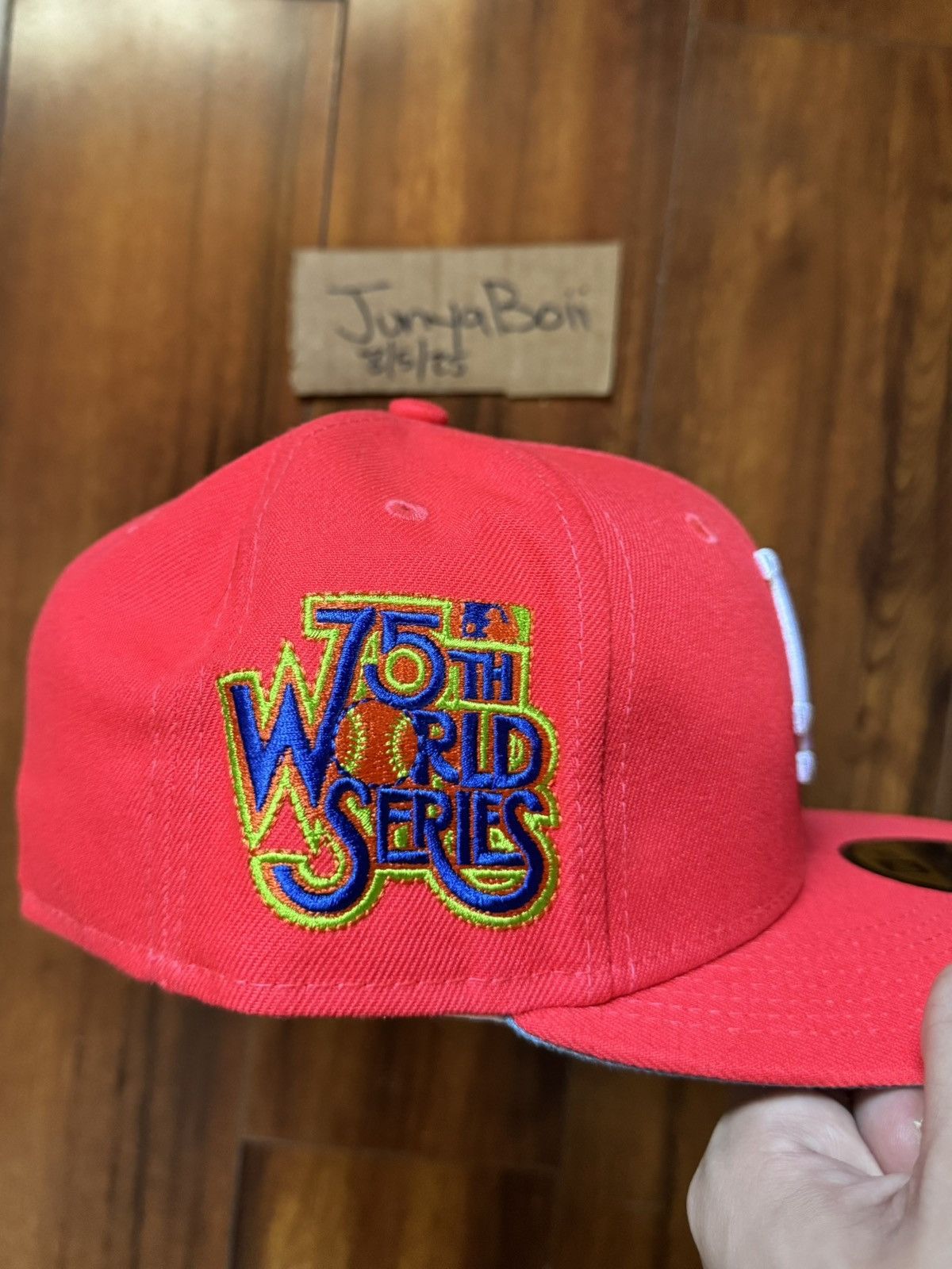 Hat Club Size 7 LA Dodgers 75th World Series Patch Jae Tips Fitted Size ONE SIZE - 3 Thumbnail