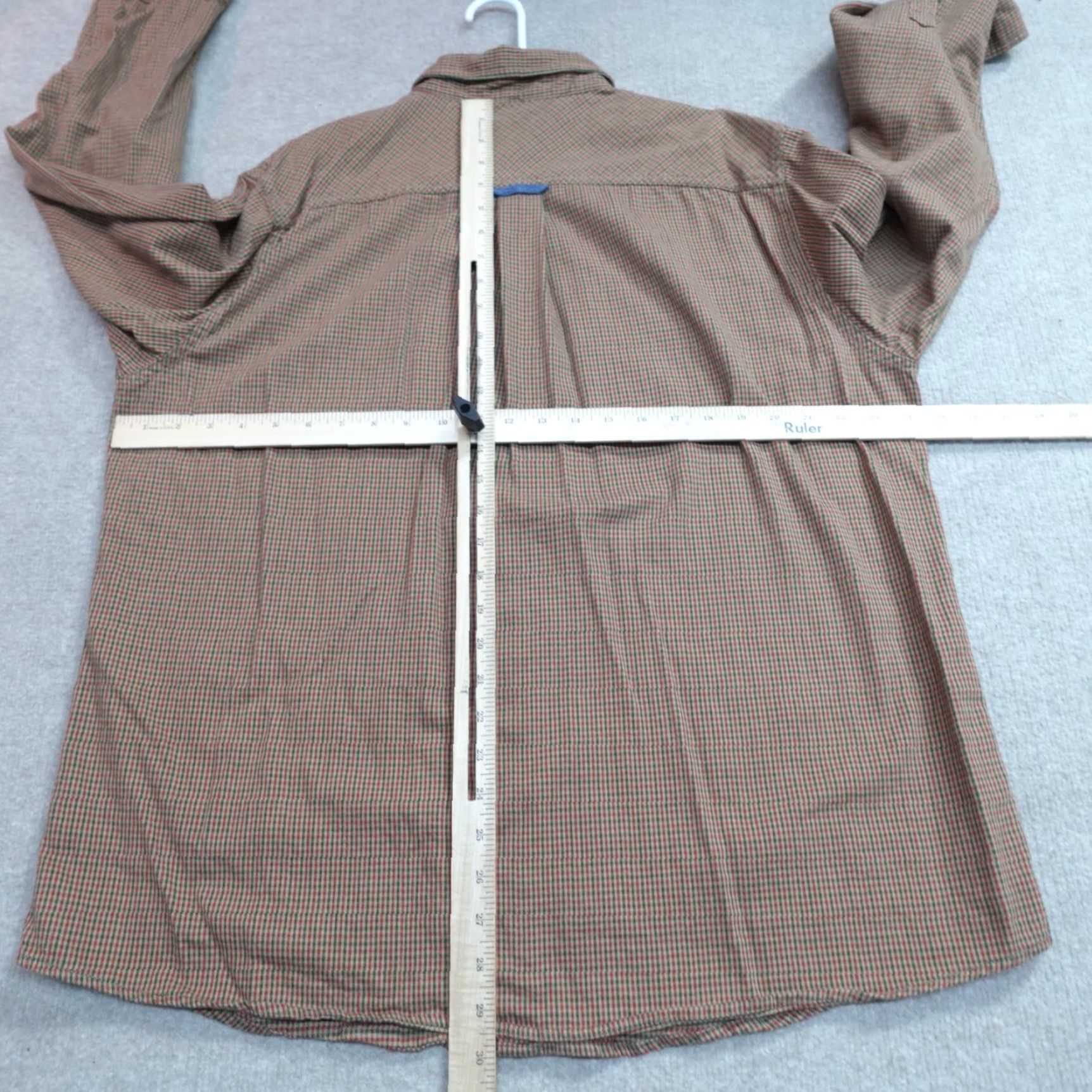 Carbon2Cobalt Carbon 2 Cobalt Shirt Plaid Cotton Flannel Long Sleeve Button-Up Brown Green Large Mens Size US L / EU 52-54 / 3 - 4 Thumbnail