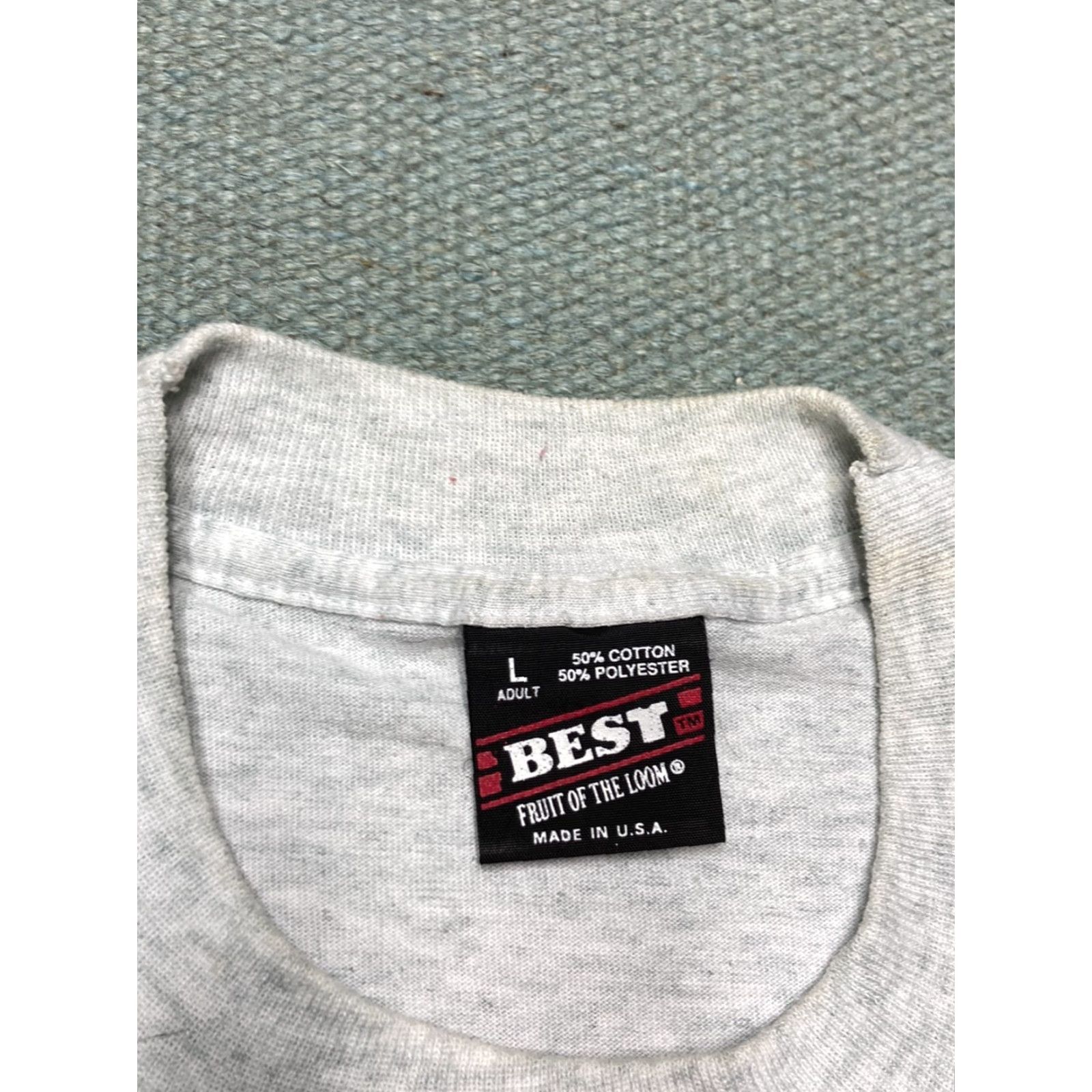 Vintage VINTAGE CAT T-SHIRT 90s Graphic Shirt Men L Gray Cats Kitten Teddy Bear Wagon Farm Granny Large Size US L / EU 52-54 / 3 - 7 Thumbnail