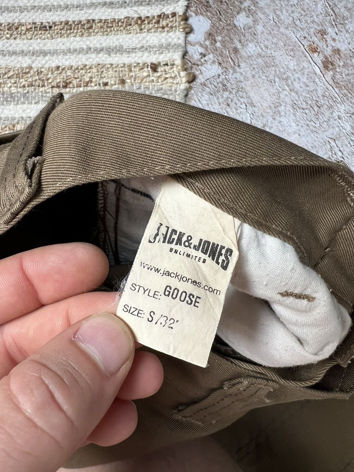 Jack & Jones × Japanese Brand × Vintage Jack & Jones vintage belted work pants Size US 32 / EU 48 - 6 Thumbnail