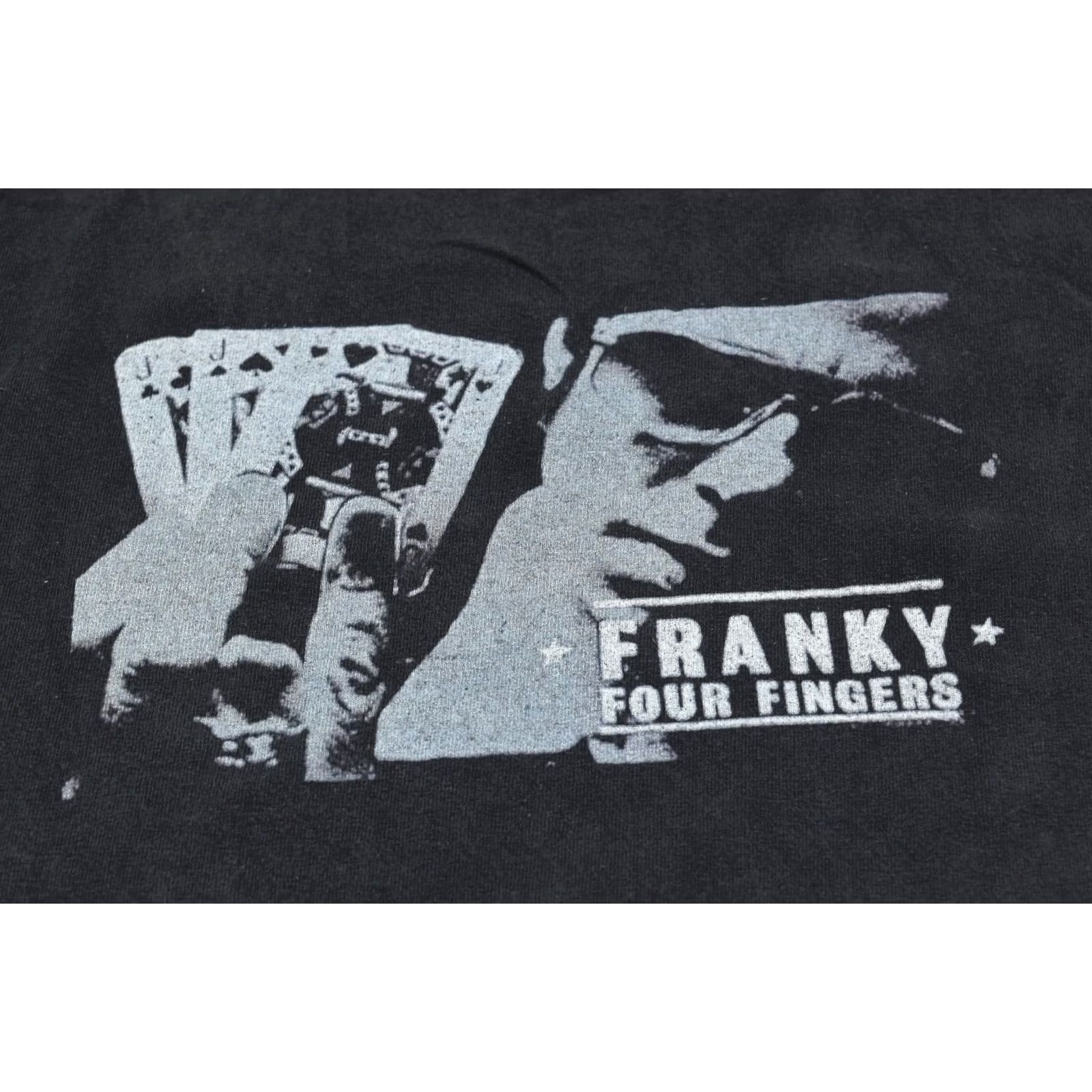 Vintage VINTAGE Franky Four Fingers T-Shirt Mens 2XL Black Short Sleeve Crew Neck Y2K Size US XXL / EU 58 / 5 - 5 Thumbnail