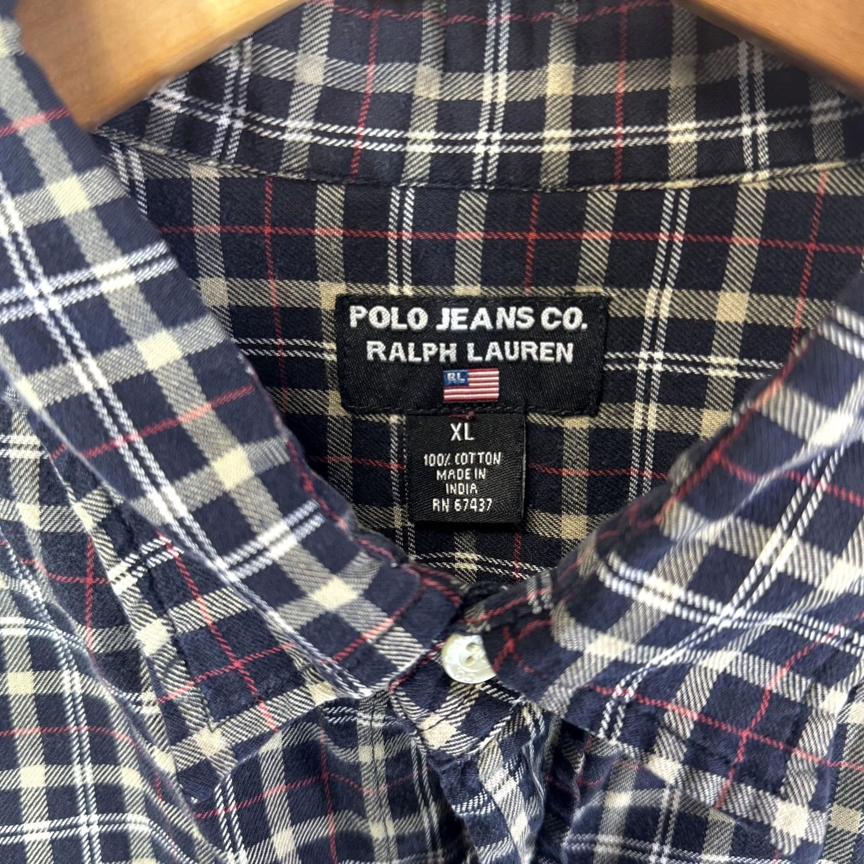 Polo Ralph Lauren Polo Ralph Lauren Shirt Mens XL Plaid Button Down Pocket Casual Size US XL / EU 56 / 4 - 4 Thumbnail