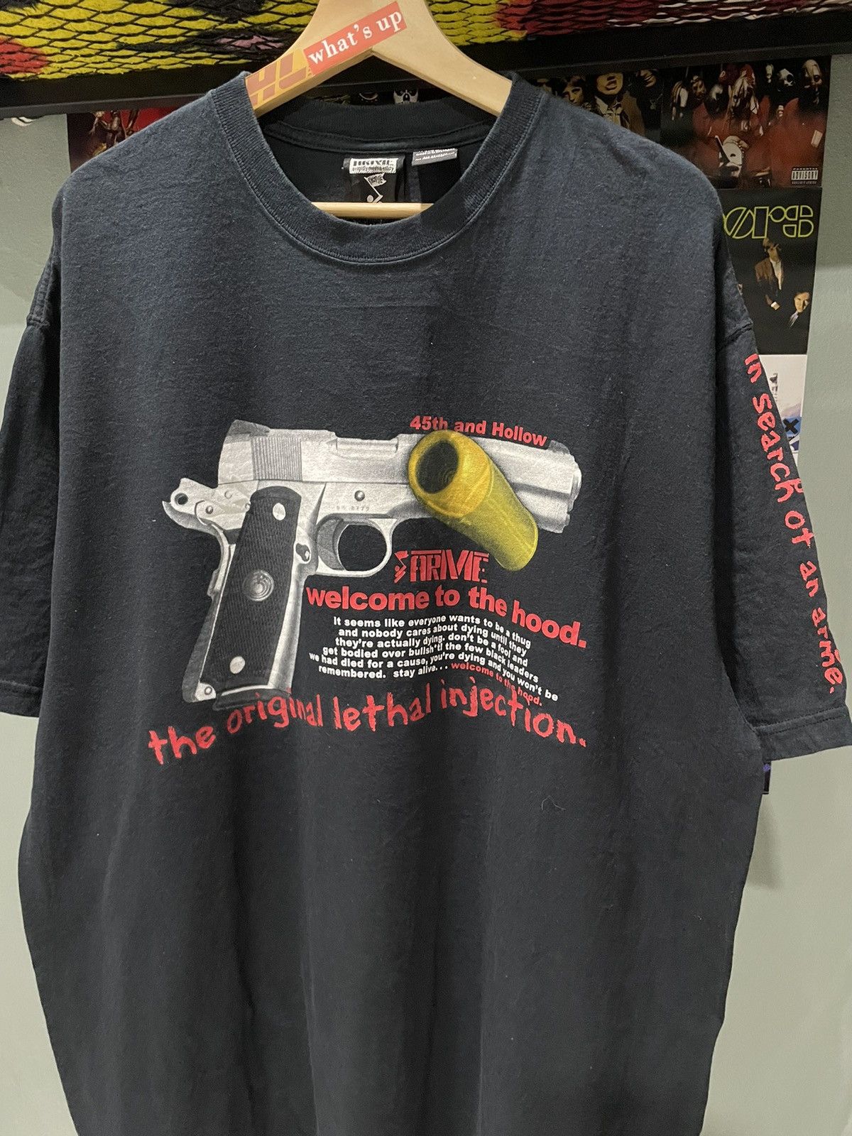 Vintage Vintage Welcome To The Hood Tee Size US XL / EU 56 / 4 - 3 Thumbnail