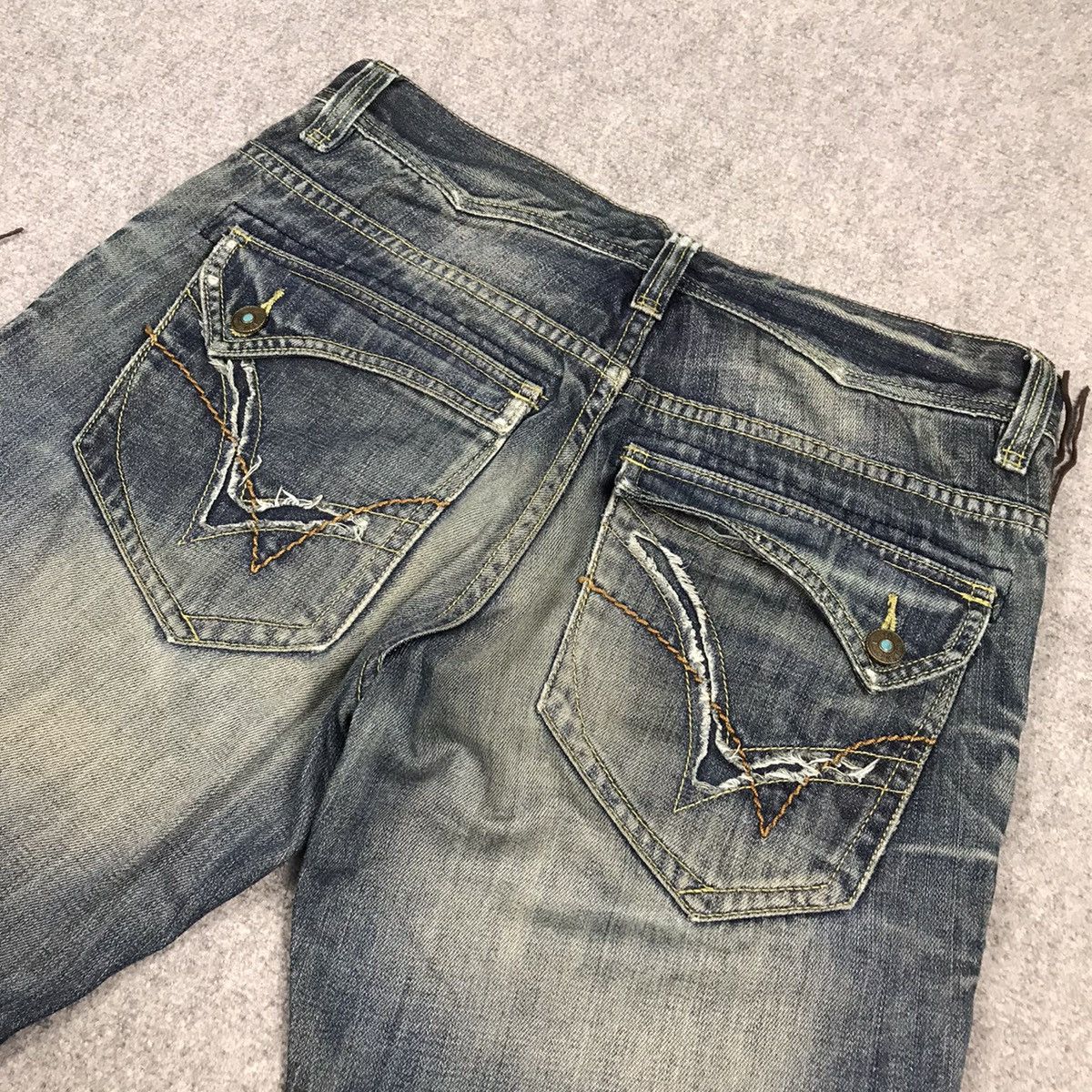 Japanese Brand × Vintage JAPANESE STYLE DENIM DISTRESSED PUNK JAPAN PANTS Size US 31 - 14 Thumbnail