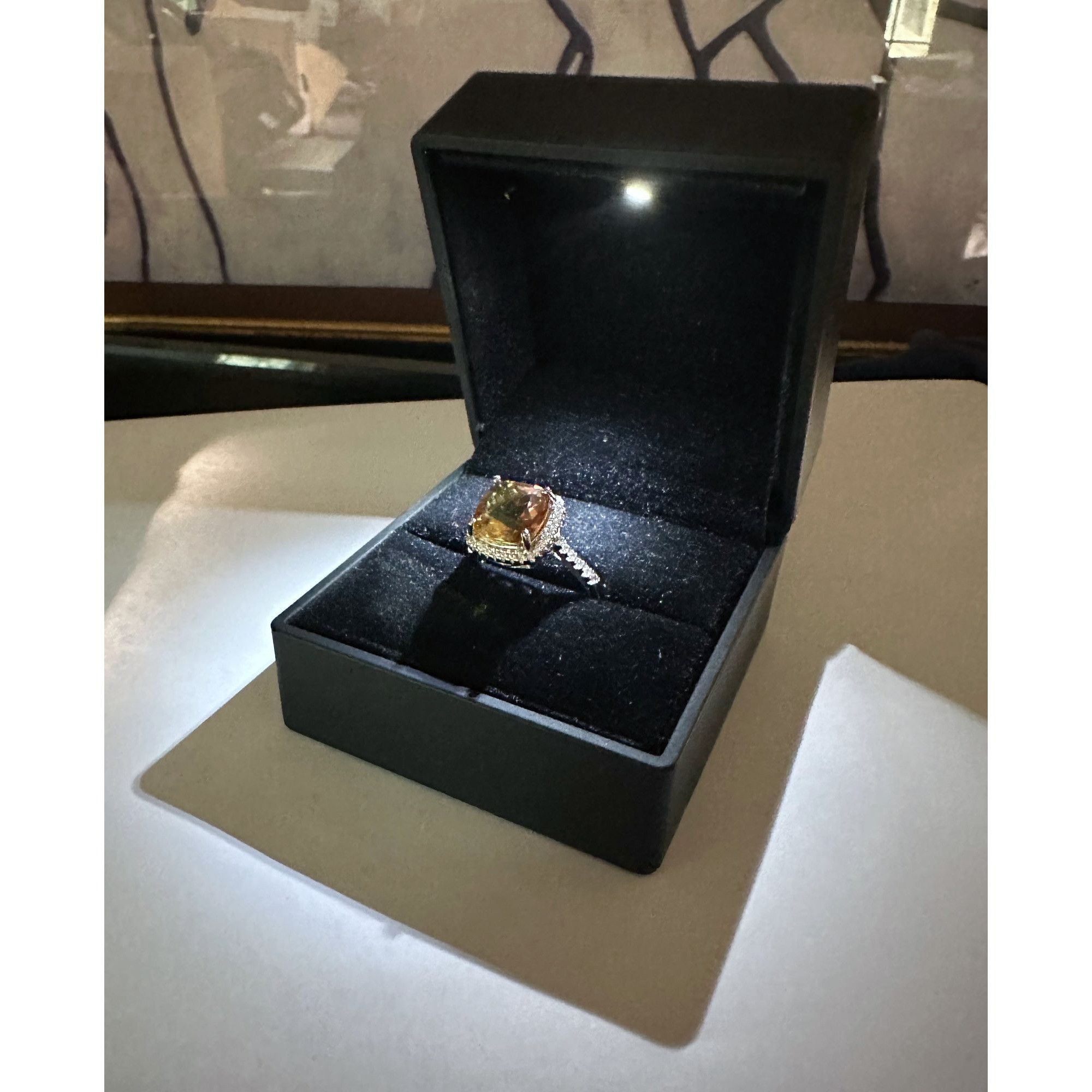 Other Beautiful 4.11 Ct Cushion cut Lab Grown Zulanite Ring Size ONE SIZE - 13 Thumbnail