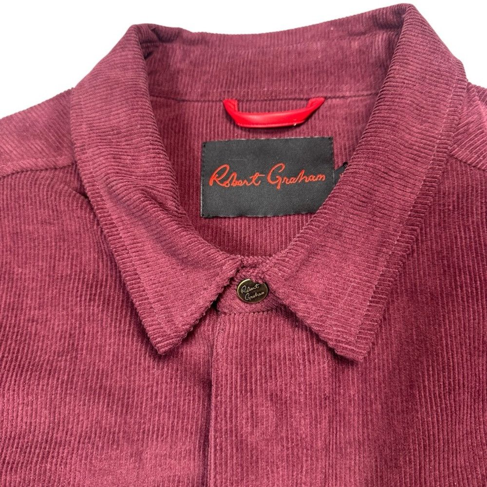 Robert Graham NWT New $298 Robert Graham Corduroy Shirt Burgundy Jacket S Size US S / EU 44-46 / 1 - 5 Thumbnail